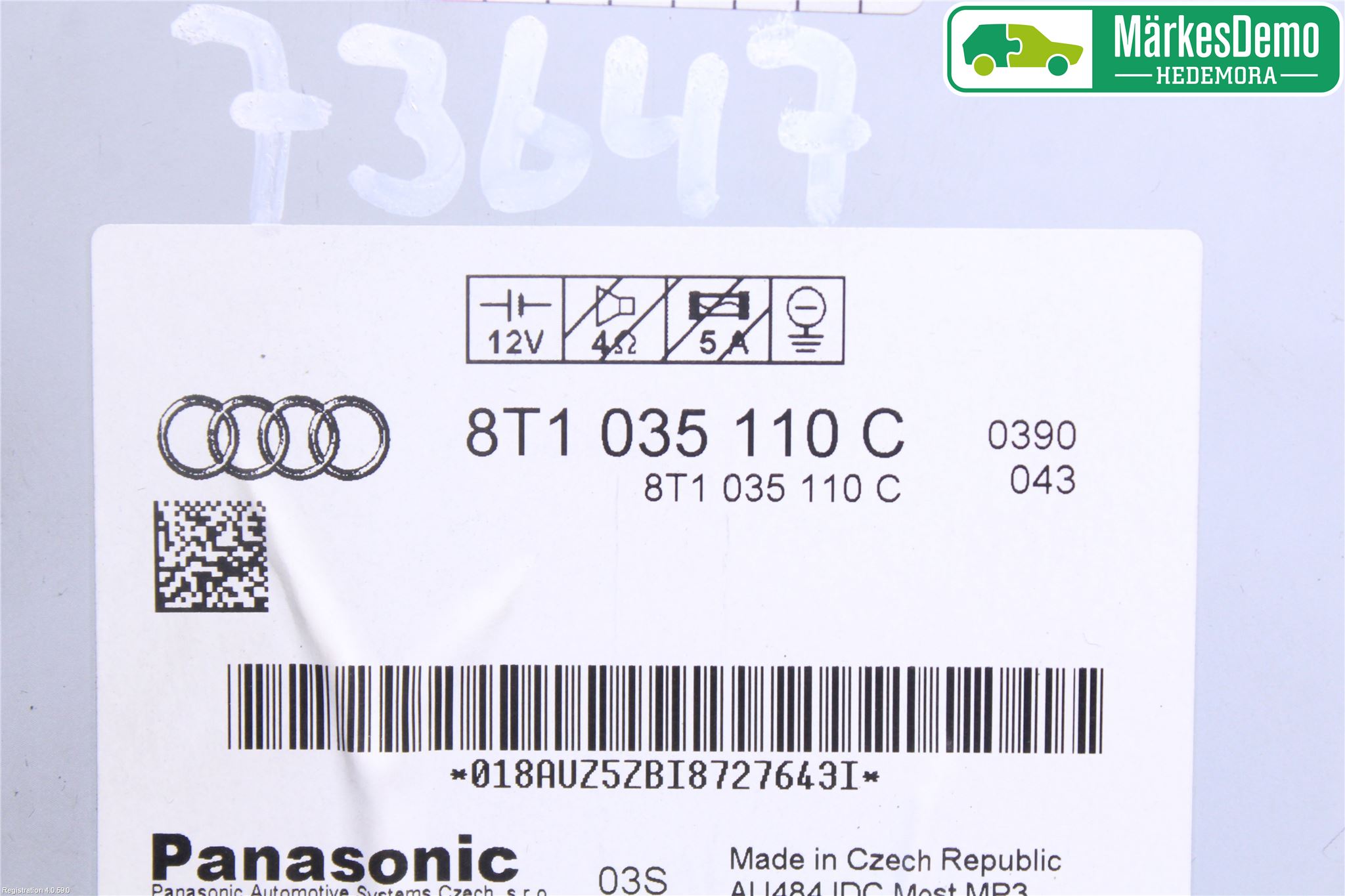 Audi A4/S4 08-11 Stereo Cd Veksler