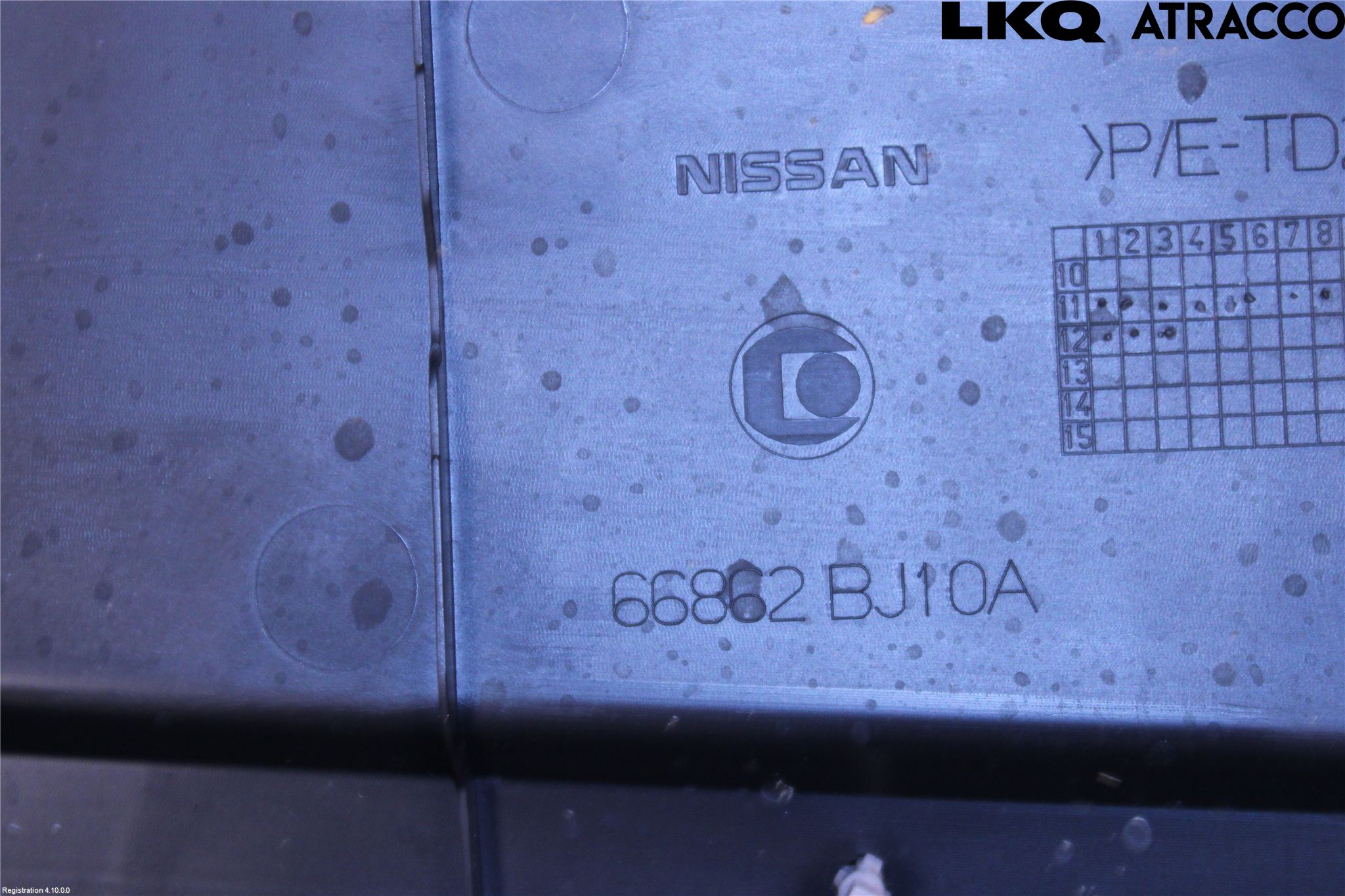 Nissan NV200/NV200 COMBI Visker Deksel-Grill-Under Frr