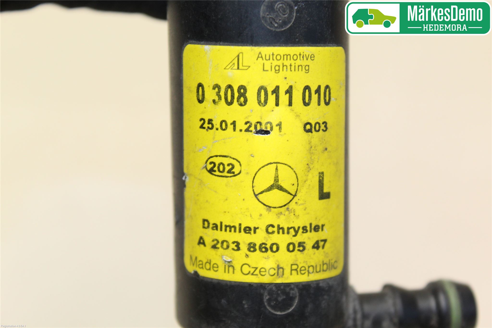 Mercedes-Benz MB C (203) 00-07 Spylerdyse Frontlykter