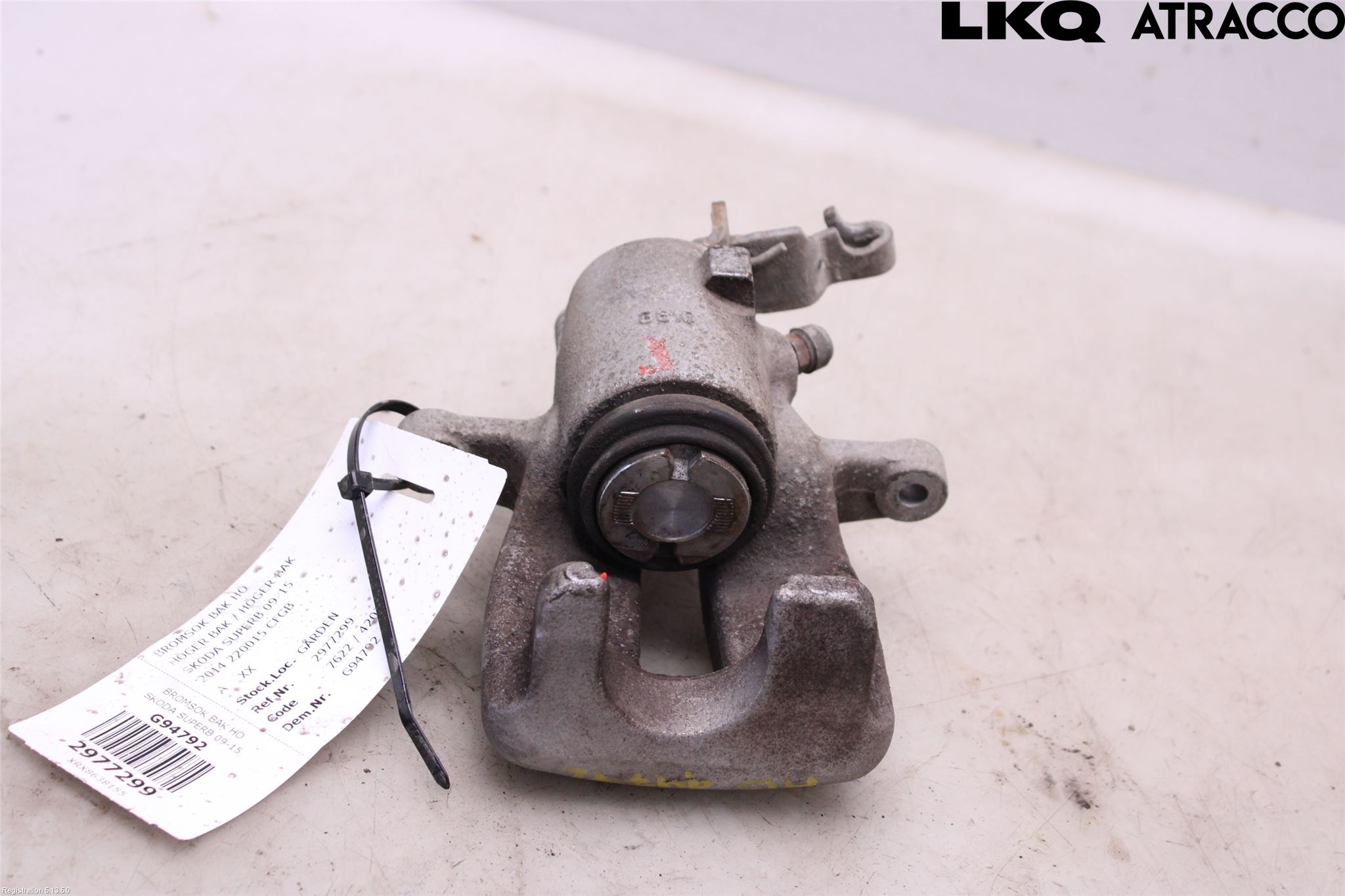 Skoda SUPERB 09-15 Bremsecaliper Bak Høyre
