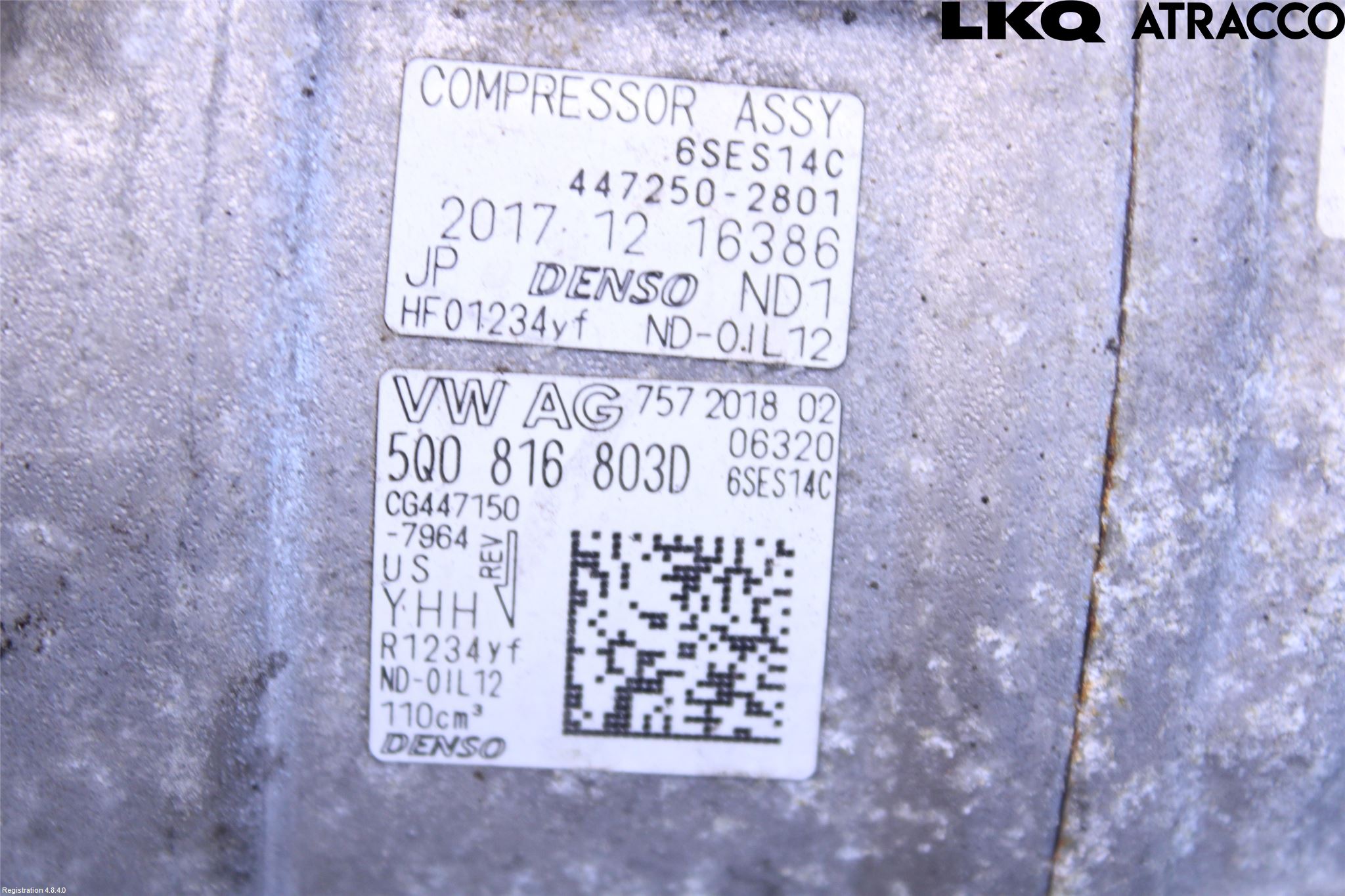 Volkswagen VW TIGUAN 16-24 Varme Ac Kompressor