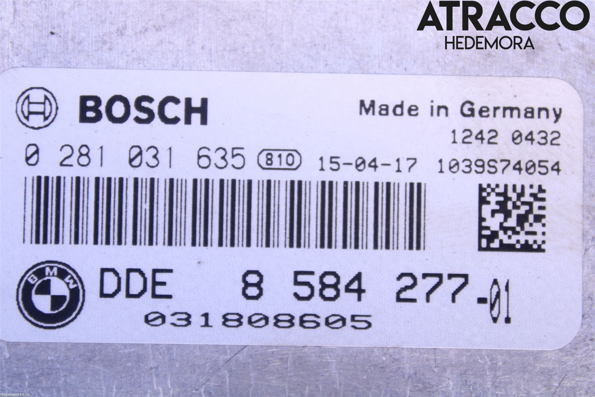 BMW 3 F30/F31/F80 12-19 Styreenhet Dieselpumpe