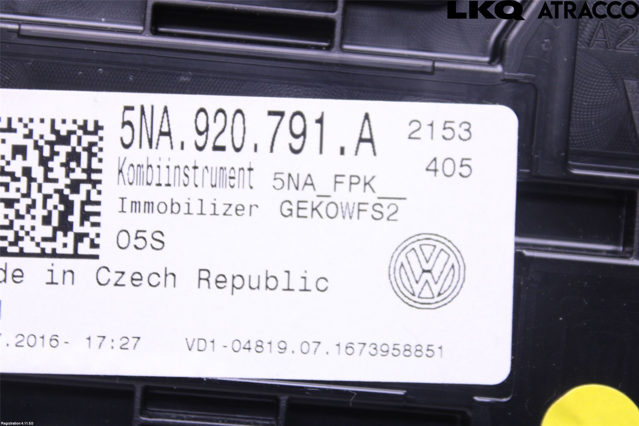 Volkswagen VW TIGUAN 16-24 Instr Kombinert
