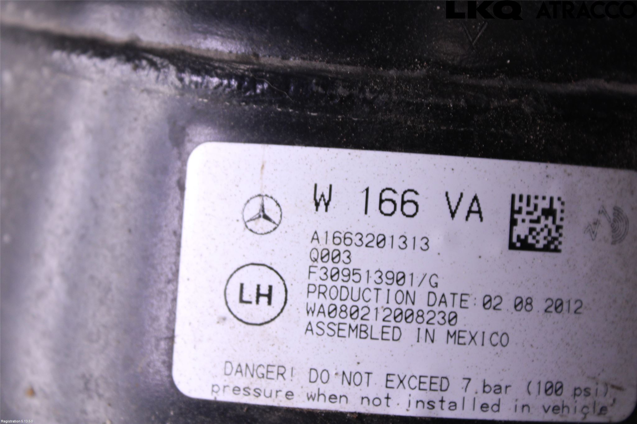 Mercedes-Benz MB ML/GLE-KLASS (W166) 12-18 Fjærbein Foran Venstre
