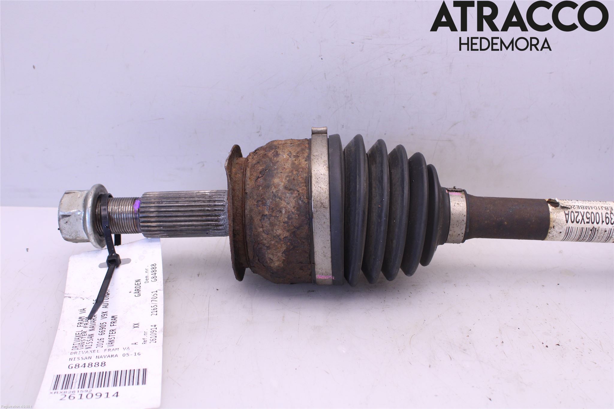 Nissan NAVARA 05-16 Drivaksel Foran Kompl Venstre