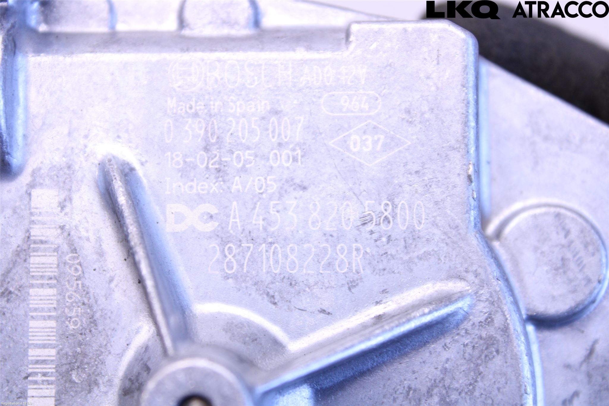 Dacia DUSTER 10-17 Viskermotor Bakluke