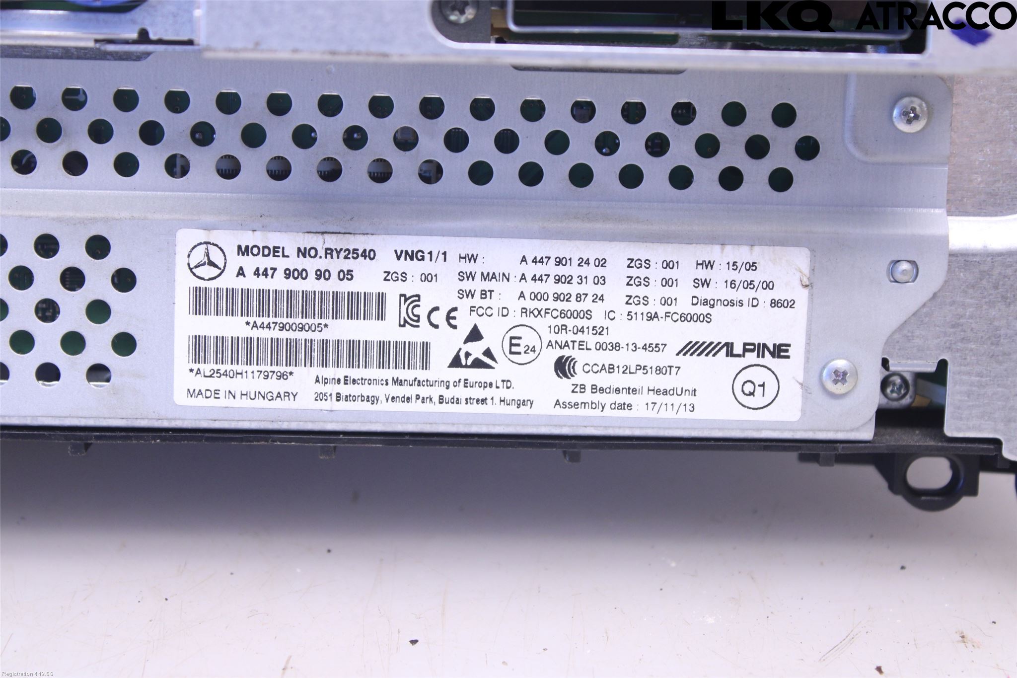 Mercedes-Benz MB VITO/V-KLASS (W640,W447,W448) 14- Stereo Radio Med Cd