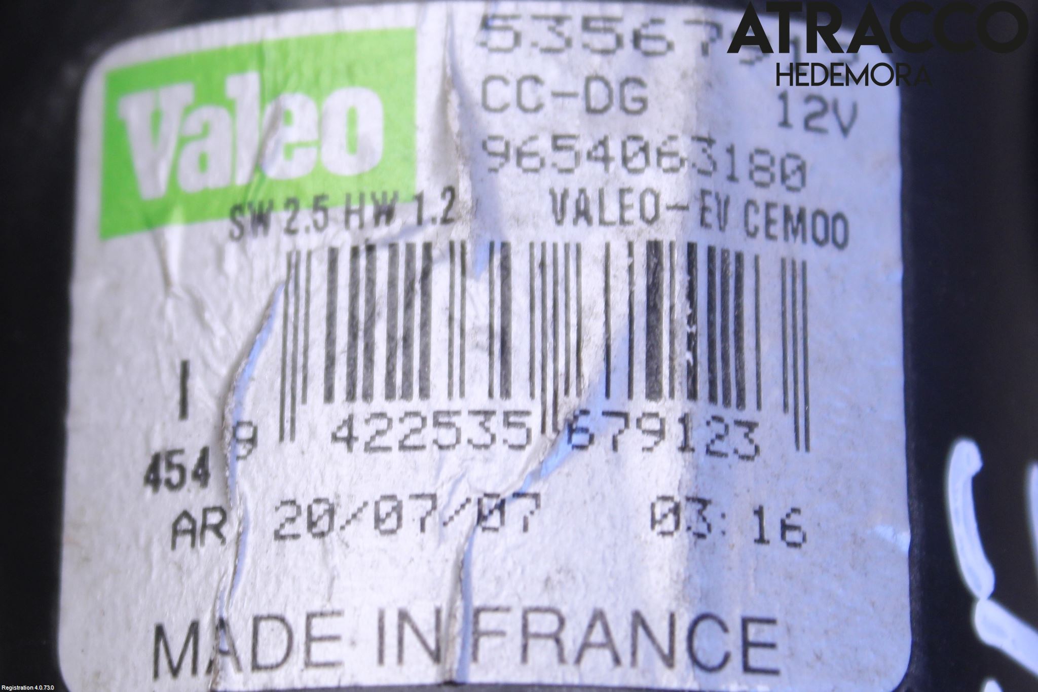 Citroen C4 GRAND PICASSO 07-13 Viskermotor Frontrute