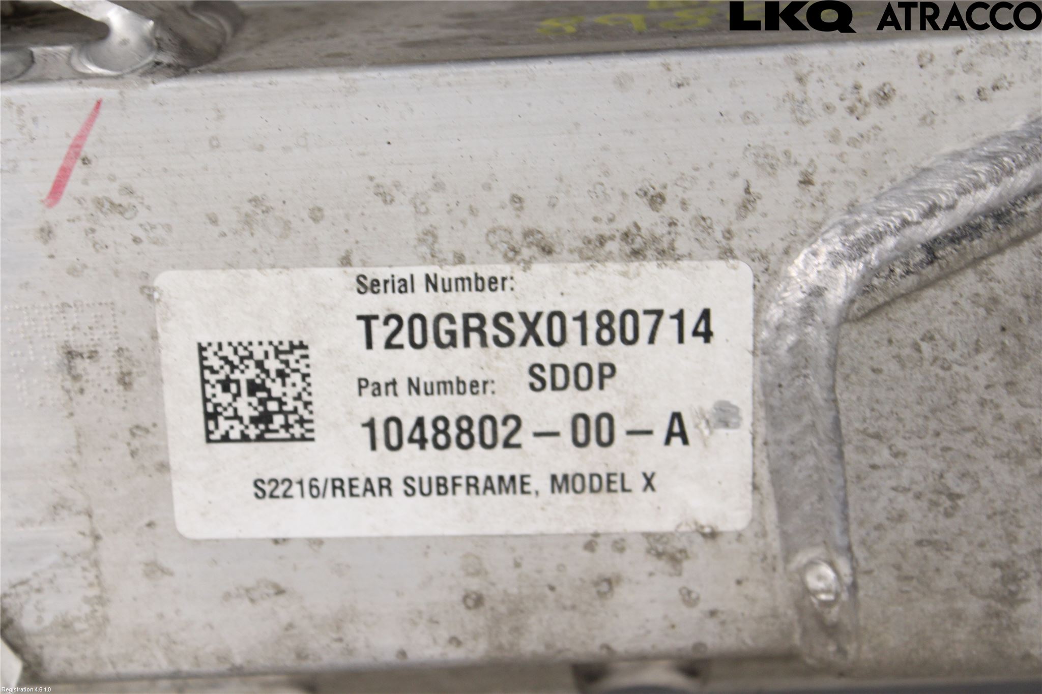 Tesla MODEL X 16- Bakaksel Feste Travers-Ramme