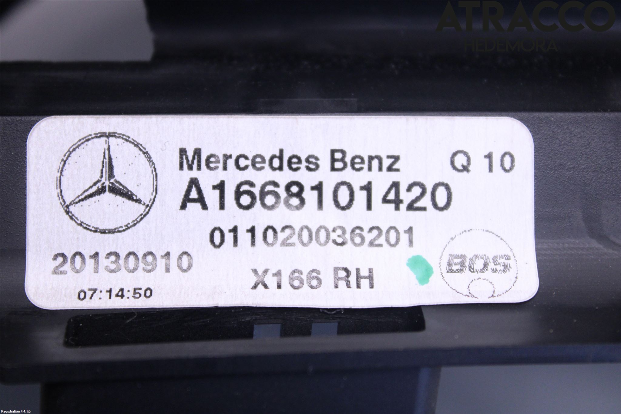 Mercedes-Benz MB GL/GLS-KLASS (X166) 12-19 Innr Innsyn Beskytelse Stv