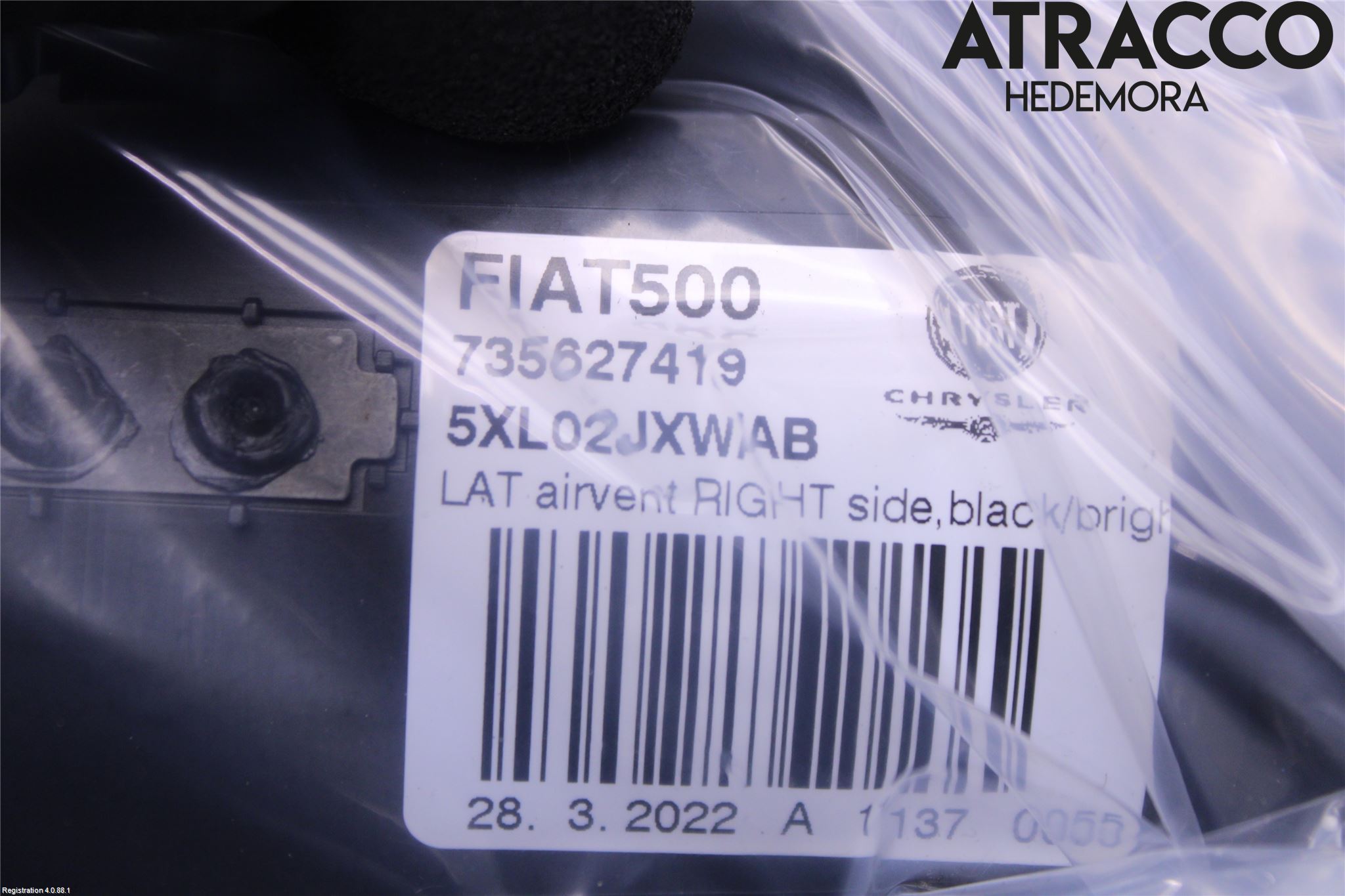 Fiat 500e 20- Dashbord Kanal - Dyse