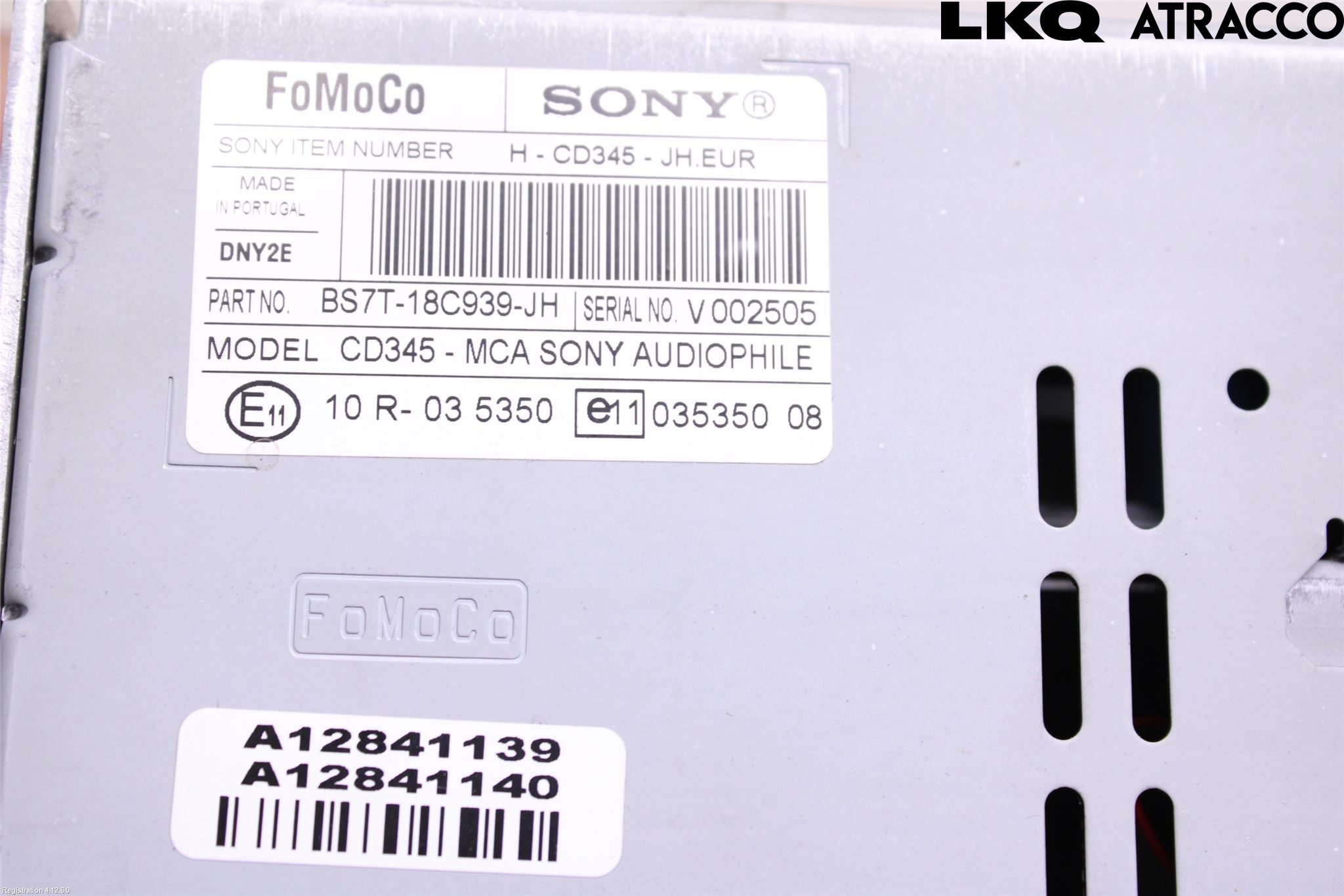 Ford S-MAX 06-15 Stereo Radio Med Cd