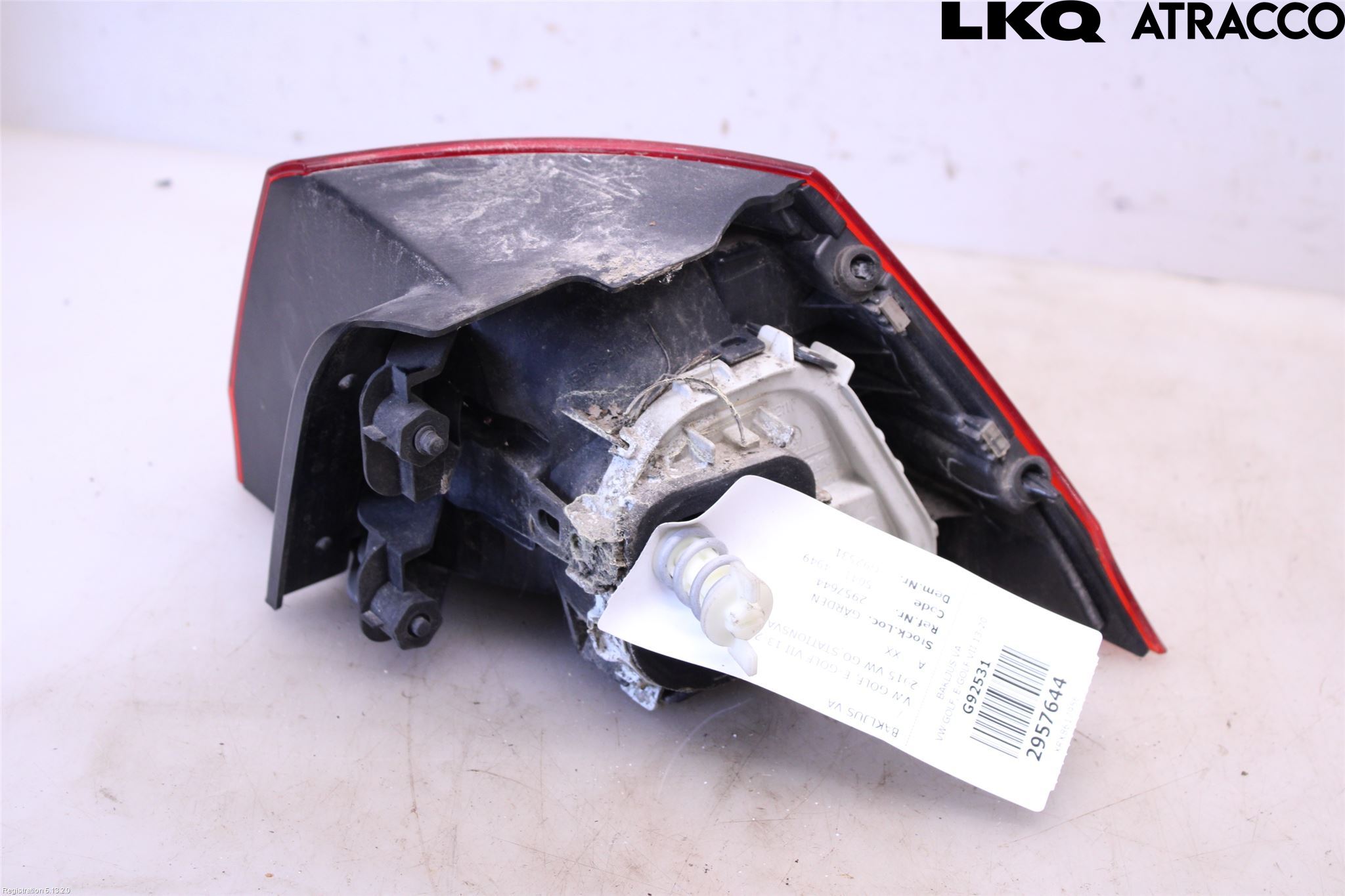 Volkswagen VW GOLF / E-GOLF VII 13-20 Baklykt Venstre