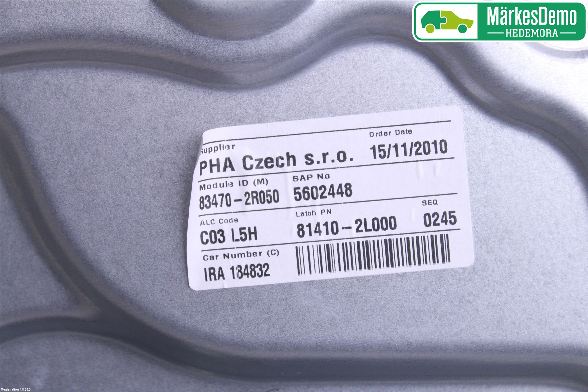 Hyundai i30 FD 07-12 Vindusheis El Komp