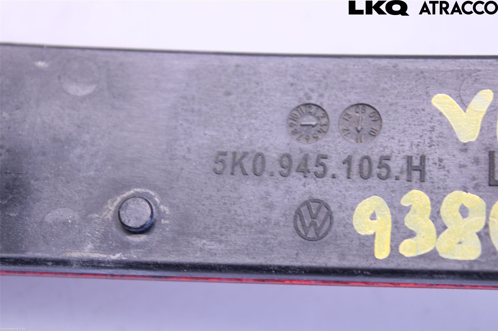 Volkswagen VW GOLF VI 09-13 Refleks Bak
