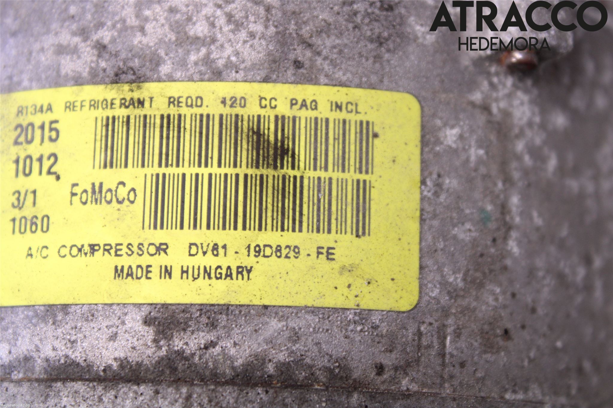 Ford FOCUS 15-18 Varme Ac Kompressor