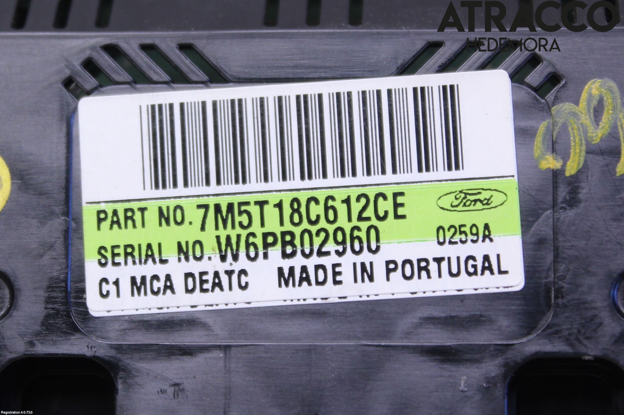 Ford FOCUS 08-11 Varme Ac Betjening-Display