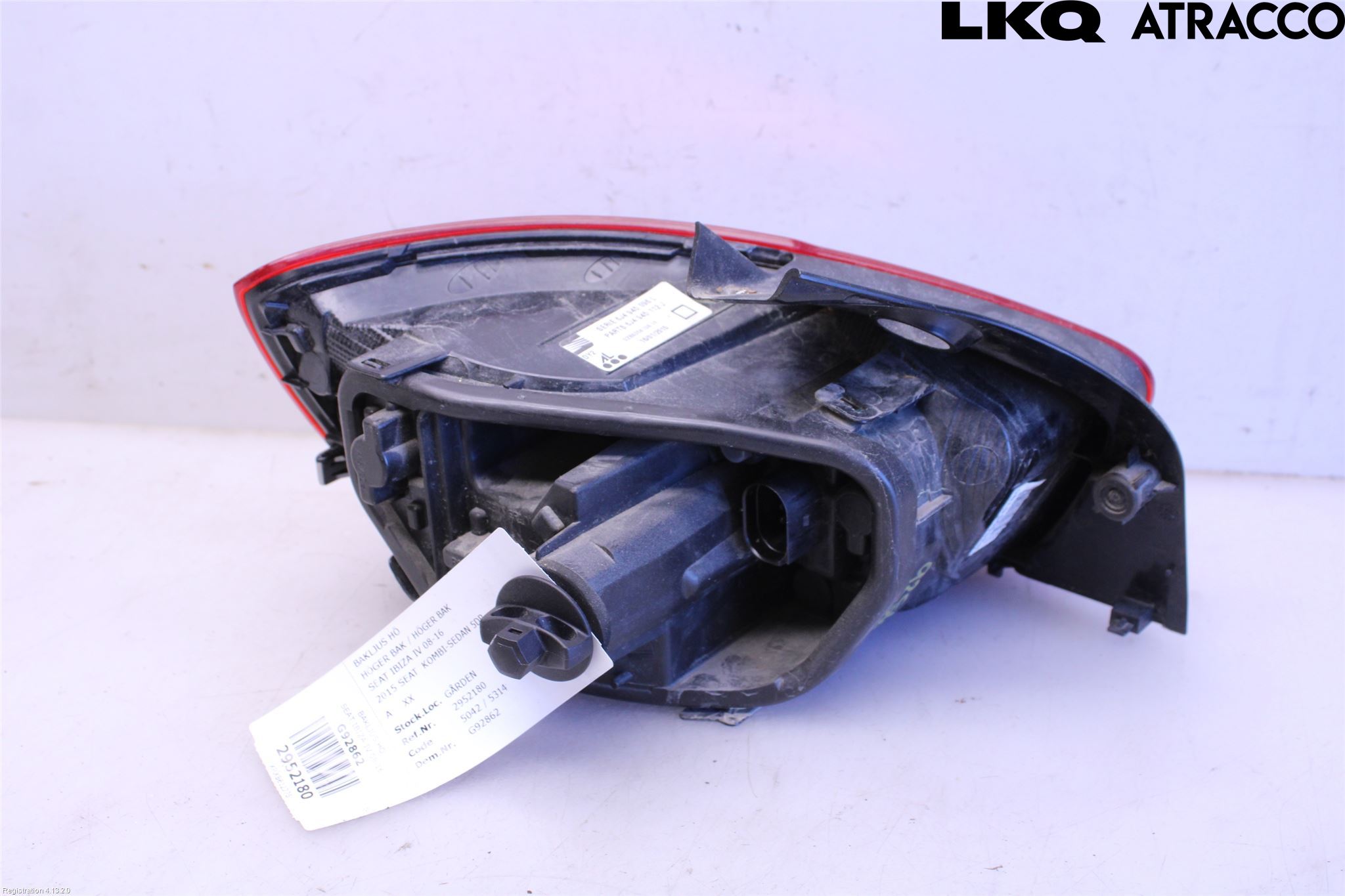 Seat IBIZA IV 08-16 Baklykt Høyre