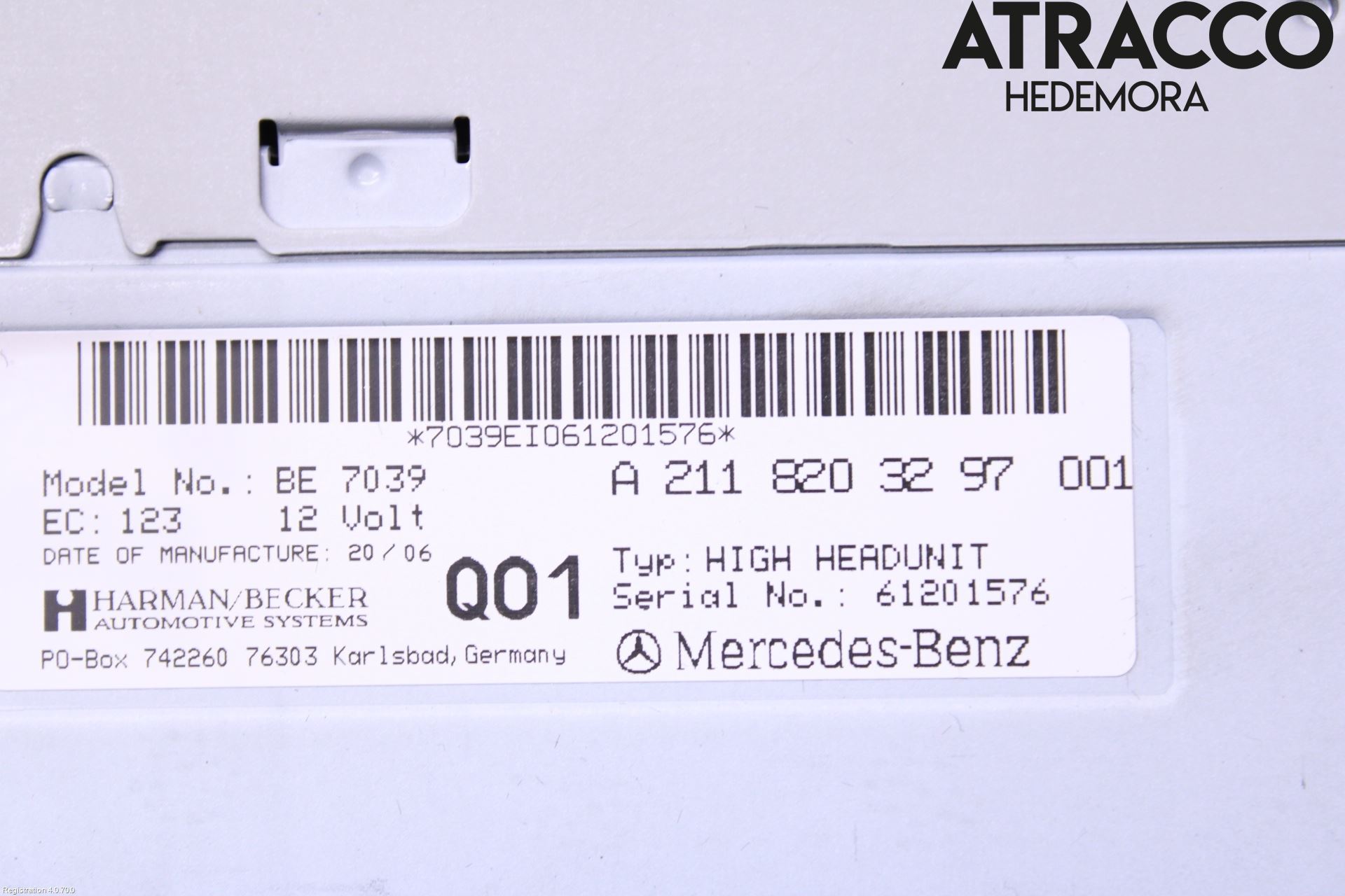 Mercedes-Benz MB CLS (C219) 03-11 Stereo Radio Med Cd