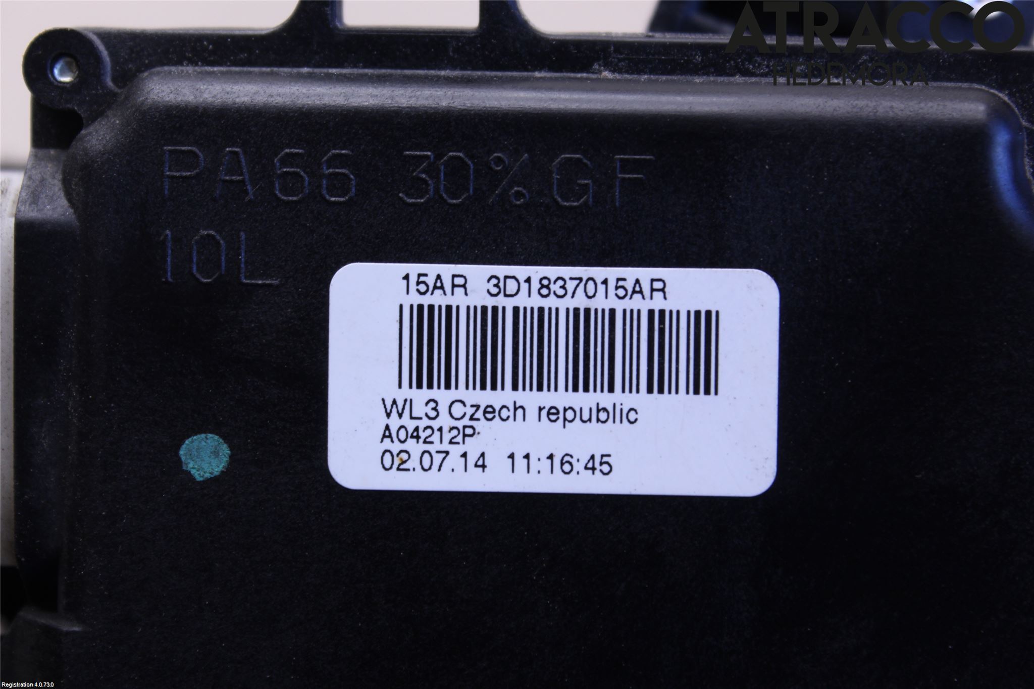 Volkswagen VW CADDY 11-15 Dørlås - Låsekasse
