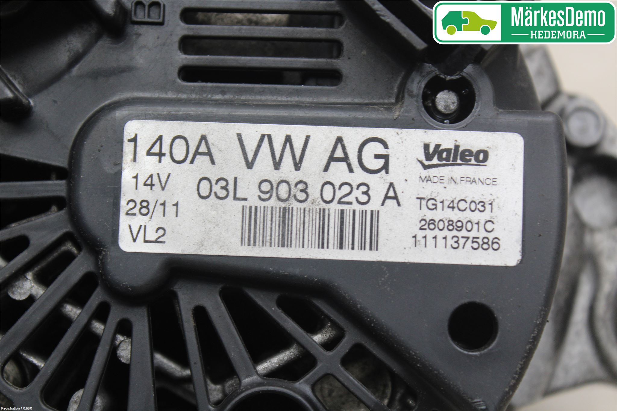 Volkswagen VW GOLF VI 09-13 Dynamo