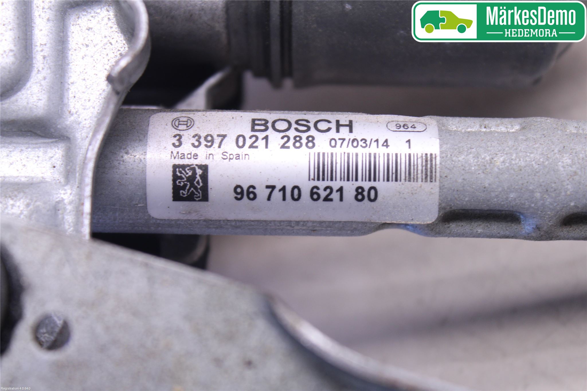 Peugeot 3008 09-16 Viskermotor Frontrute