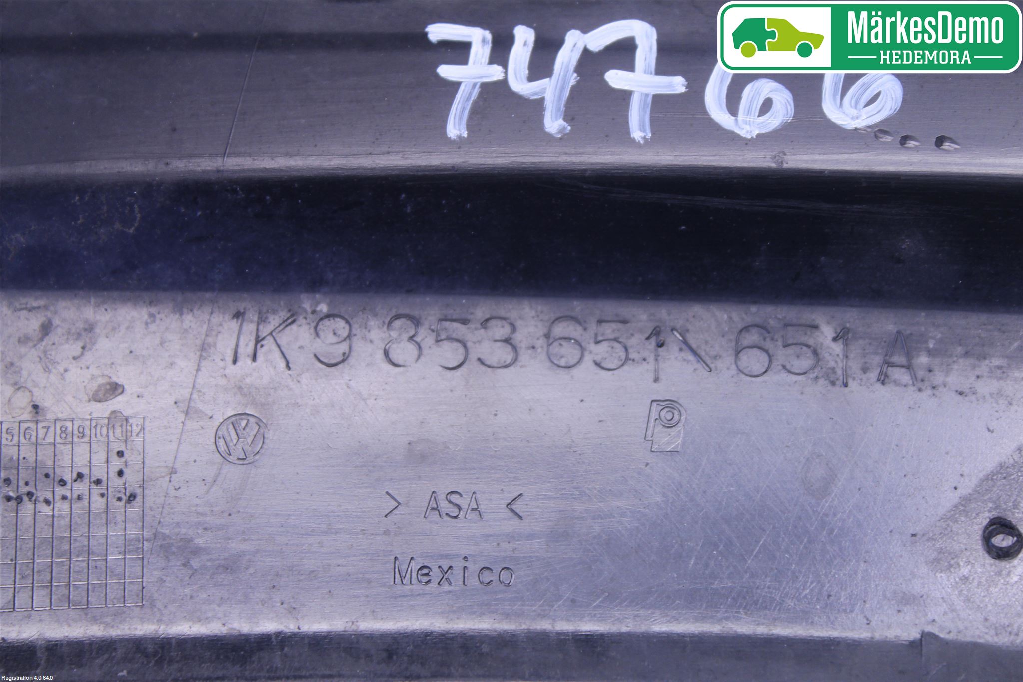 Volkswagen VW GOLF VI 09-13 Grill Komplett