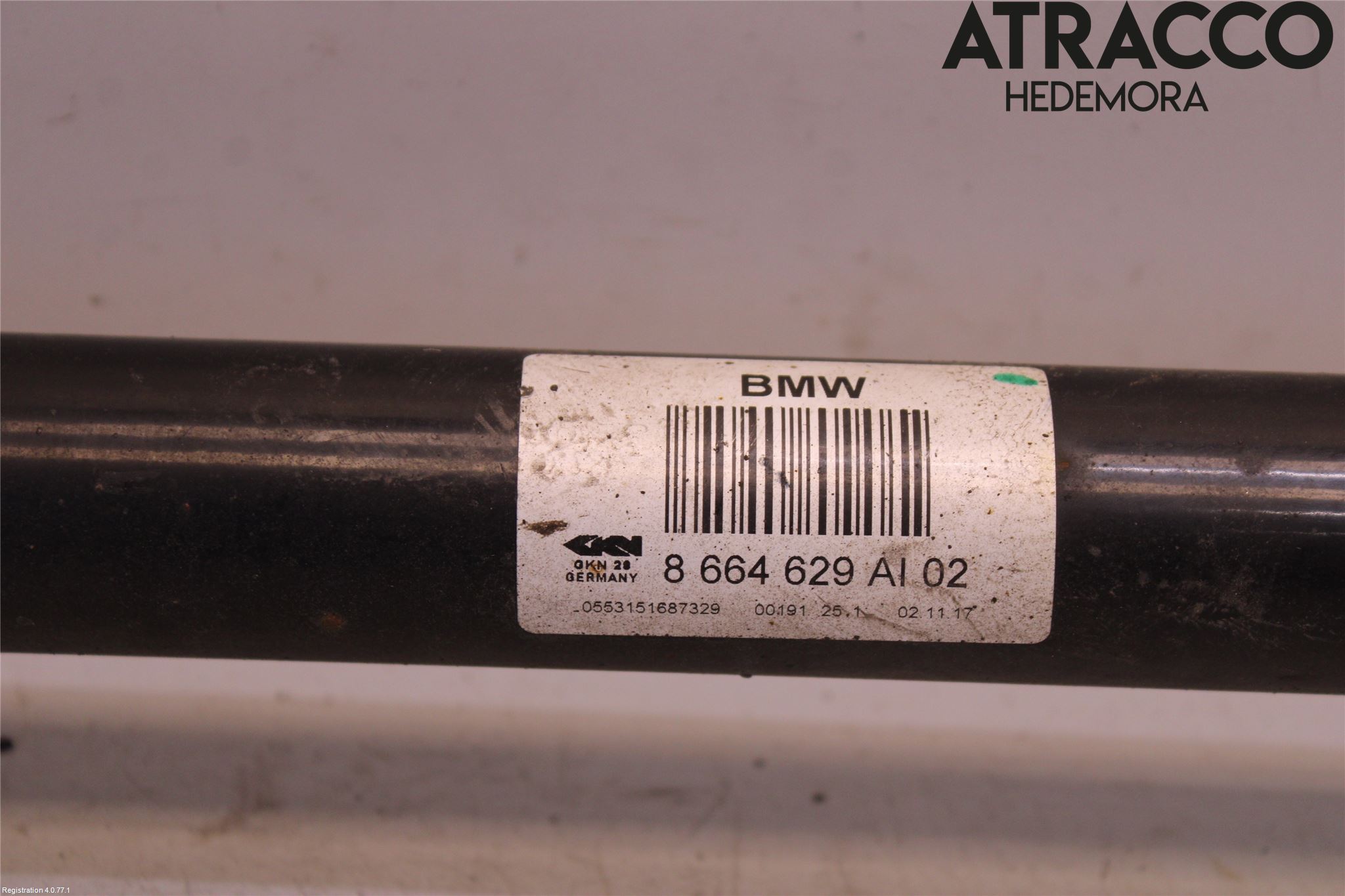 BMW 5 G30/G31/F90 17-23 Drivaksel Bak Kompl Venstre