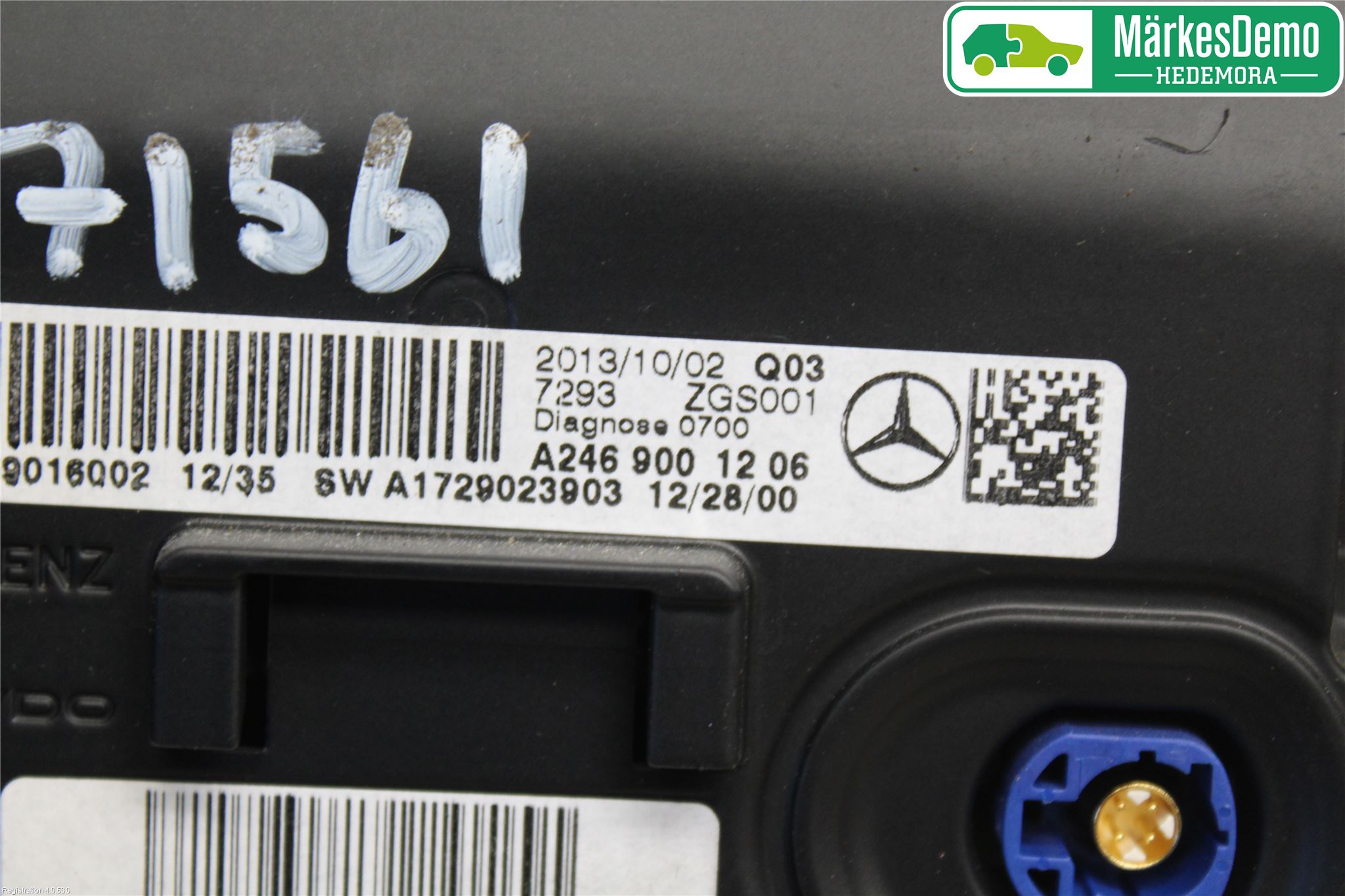 Mercedes-Benz MB A-KLASS (W176) 13-18 Instr Skjerm Dvd-Gps-Ac-Tlf