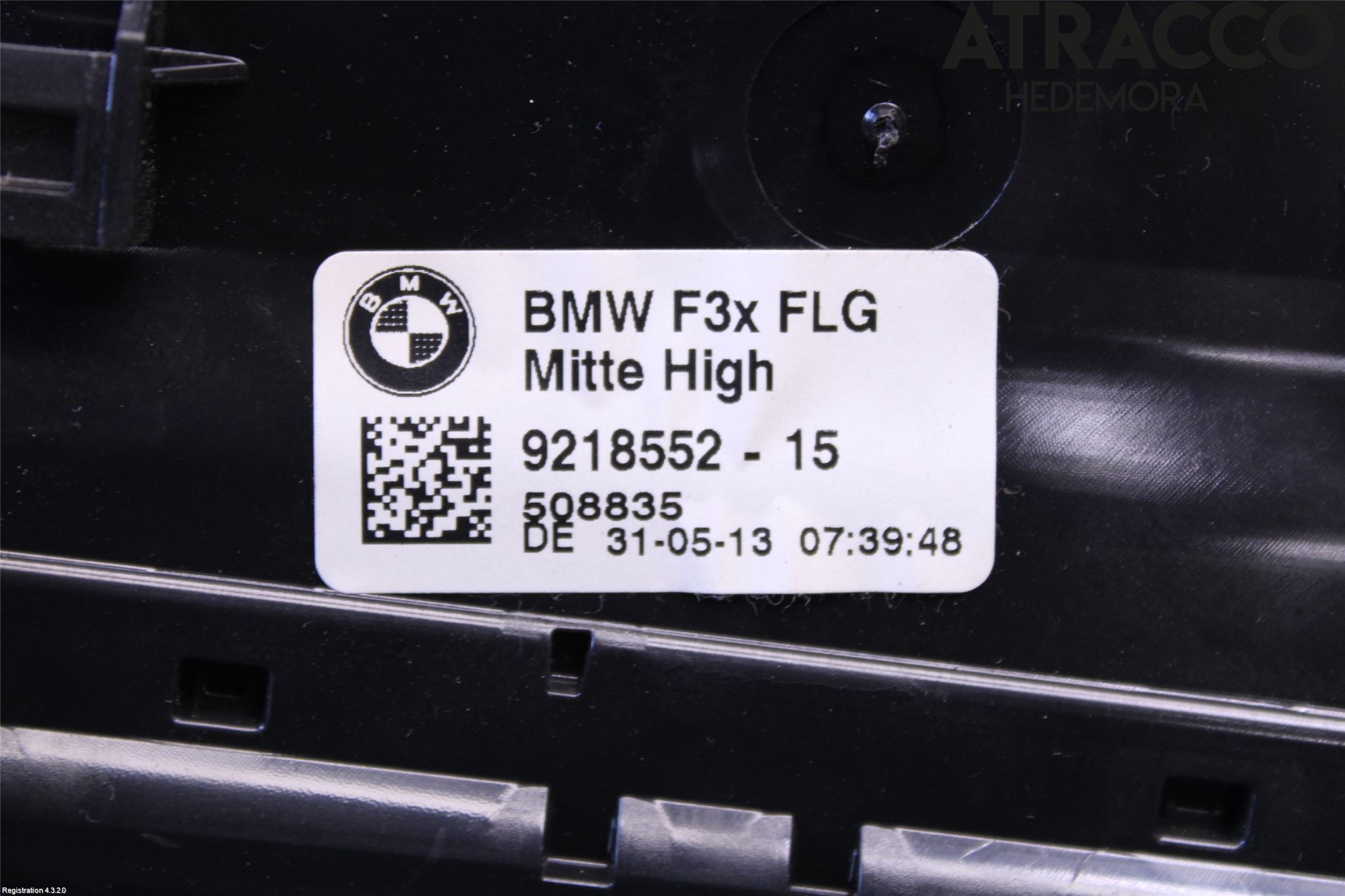 BMW 3 F30/F31/F80 12-19 Dashbord Kanal - Dyse