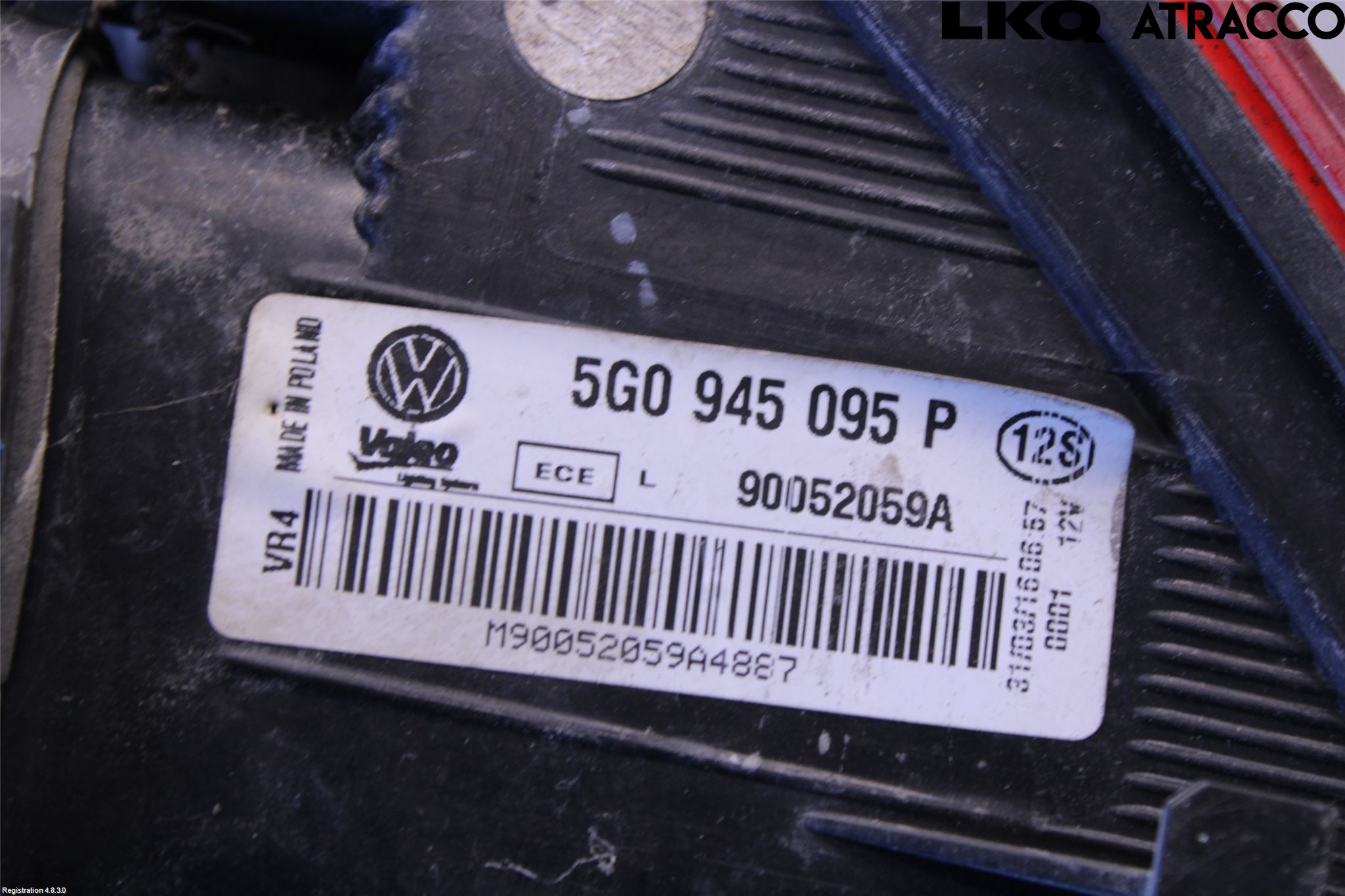 Volkswagen VW GOLF / E-GOLF VII 13-20 Baklykt Høyre