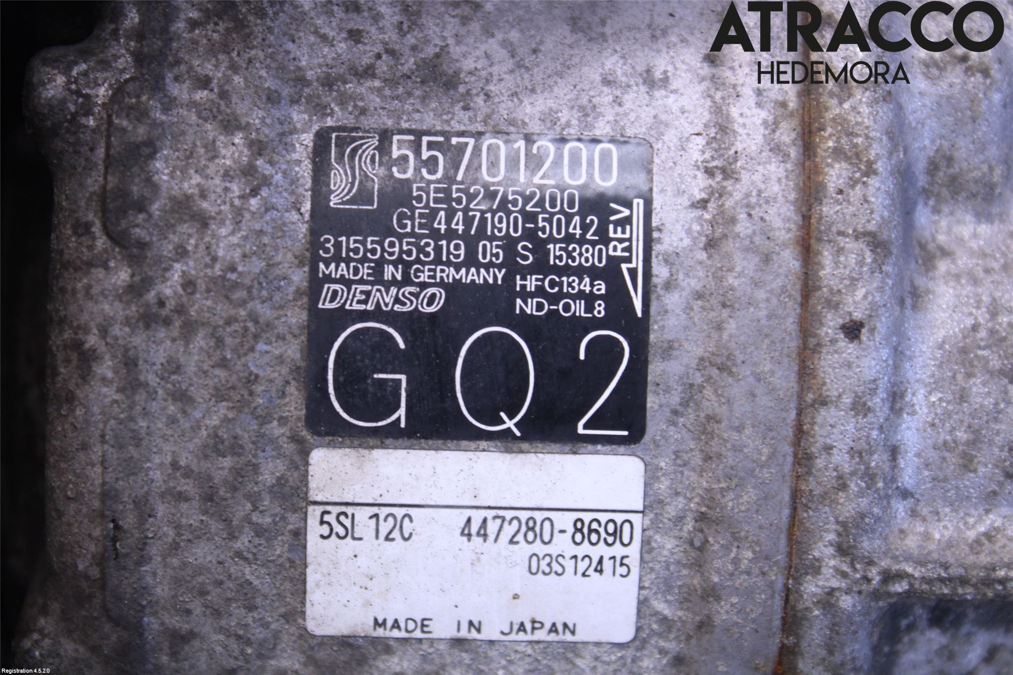 Opel CORSA E 15-19 Varme Ac Kompressor