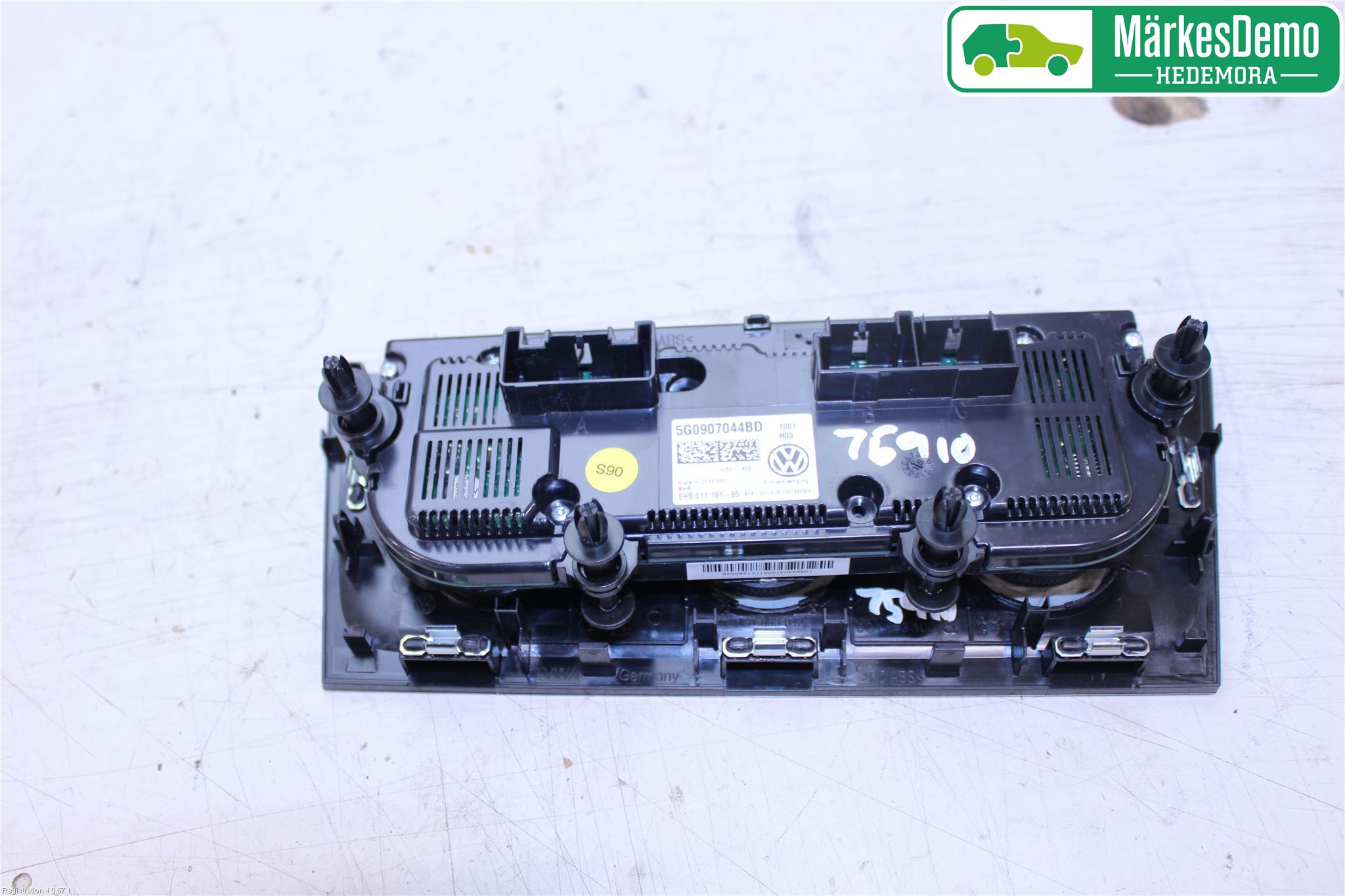 Volkswagen VW GOLF / E-GOLF VII 13-20 Varme Ac Betjening-Display