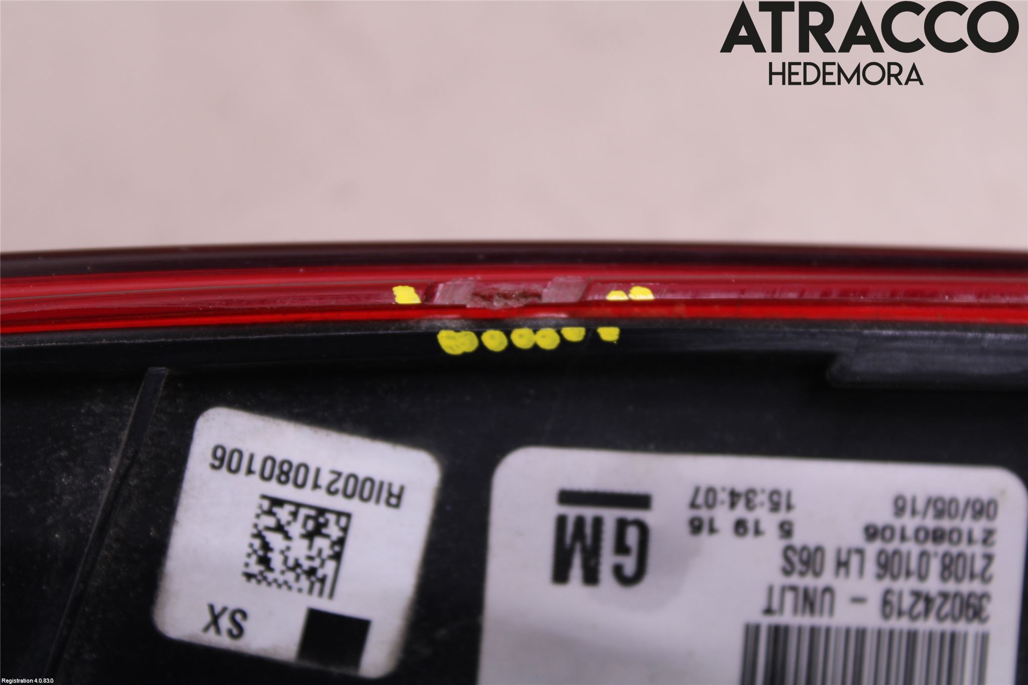 Opel INSIGNIA 09-16 Refleks Bak