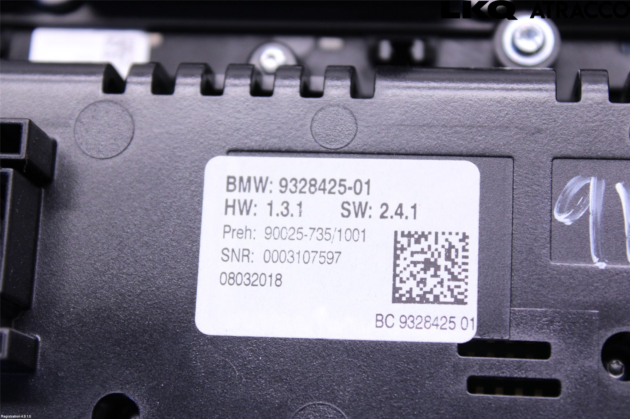 BMW 5 F10/F11/F18 09-17 Varme Ac Betjening-Display
