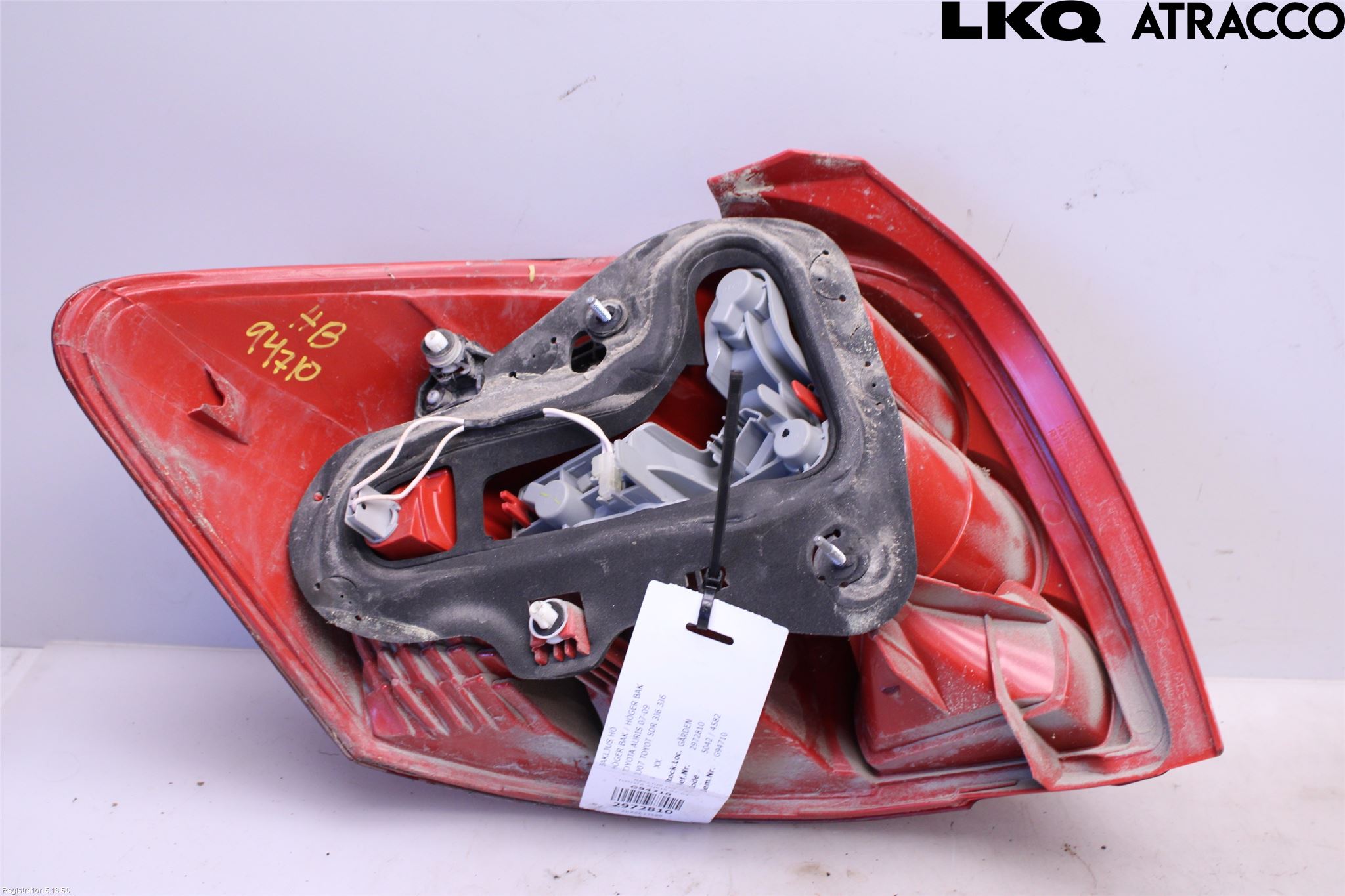 Toyota AURIS 07-09 Baklykt Høyre