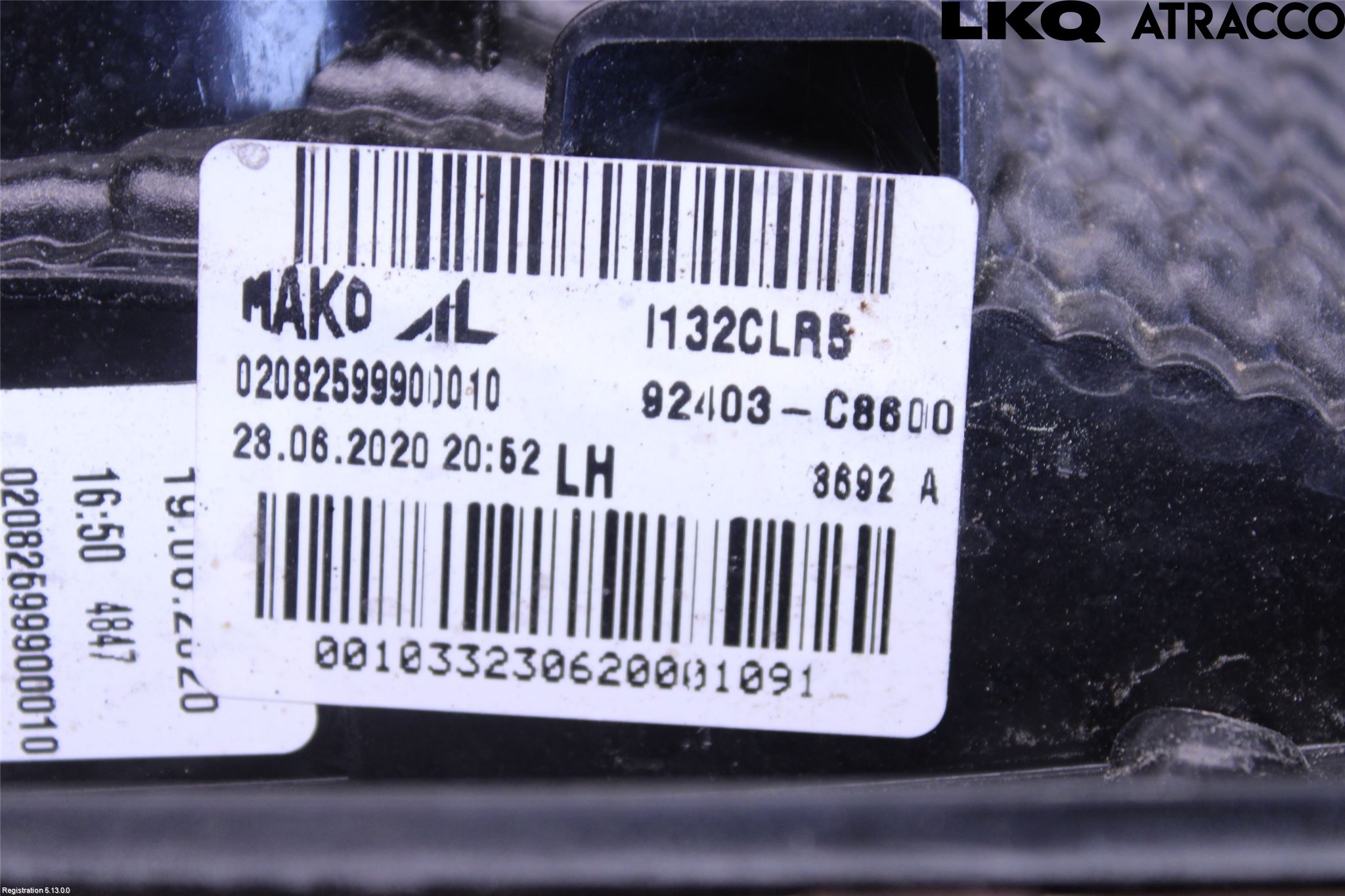 Hyundai i20 GB 15-20 Baklykt Venstre  På Luke(Indre