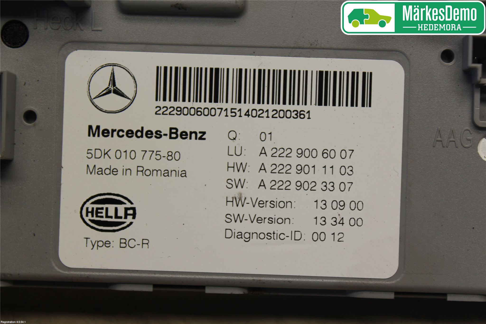 Mercedes-Benz MB C-KLASS (W205) 14-21 Styreenhet Øvrig