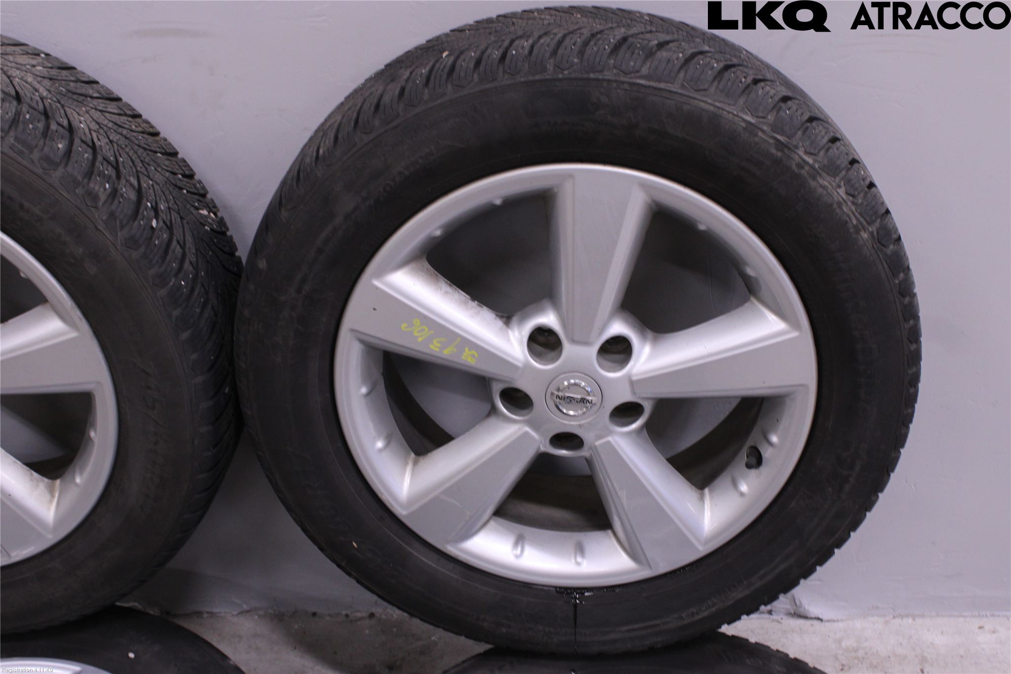 Nissan QASHQAI+2  10-14 Dekk Vinter På Alu Felg 4Stk