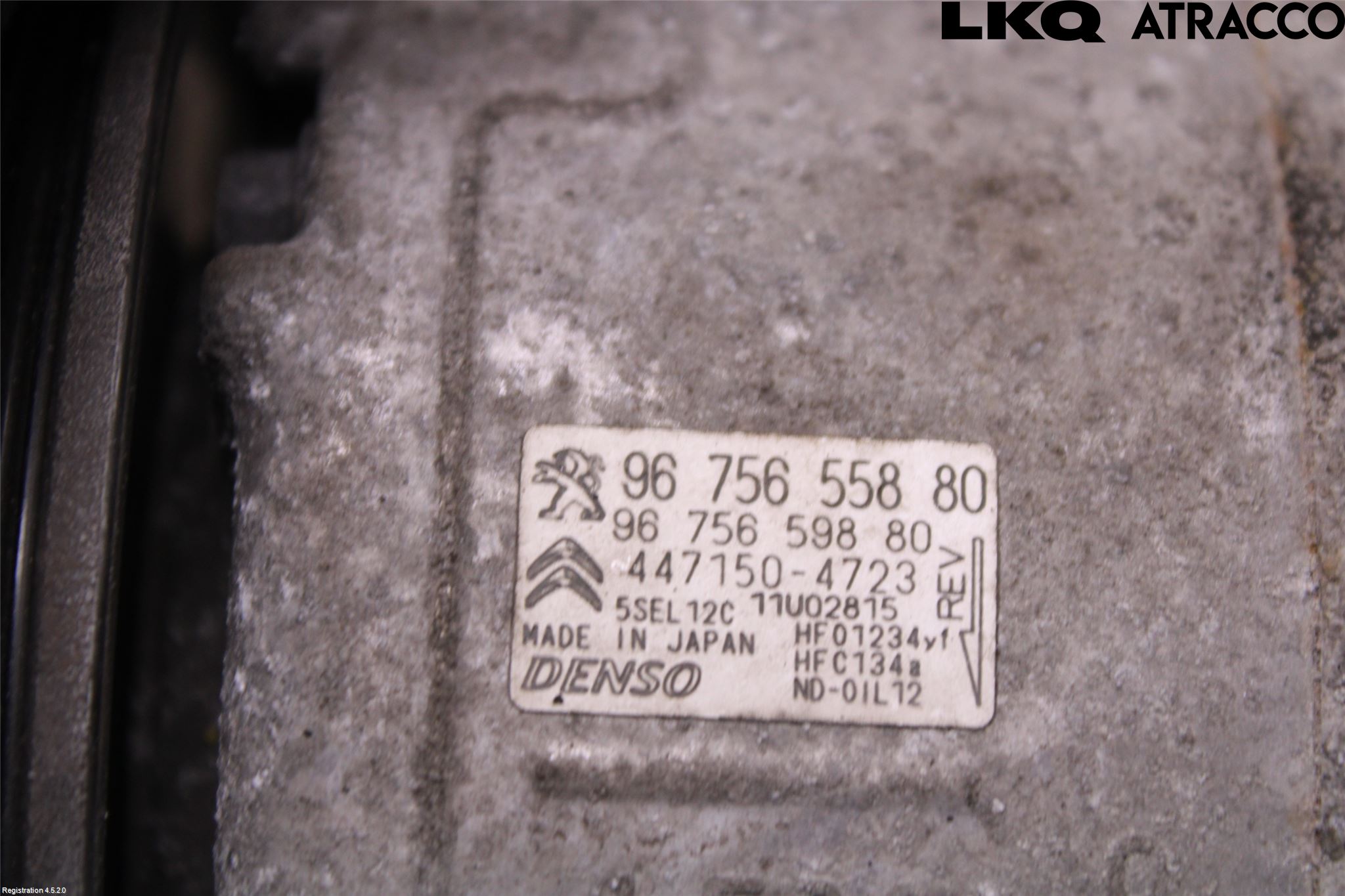 Citroen C4 CACTUS 14-20 Varme Ac Kompressor