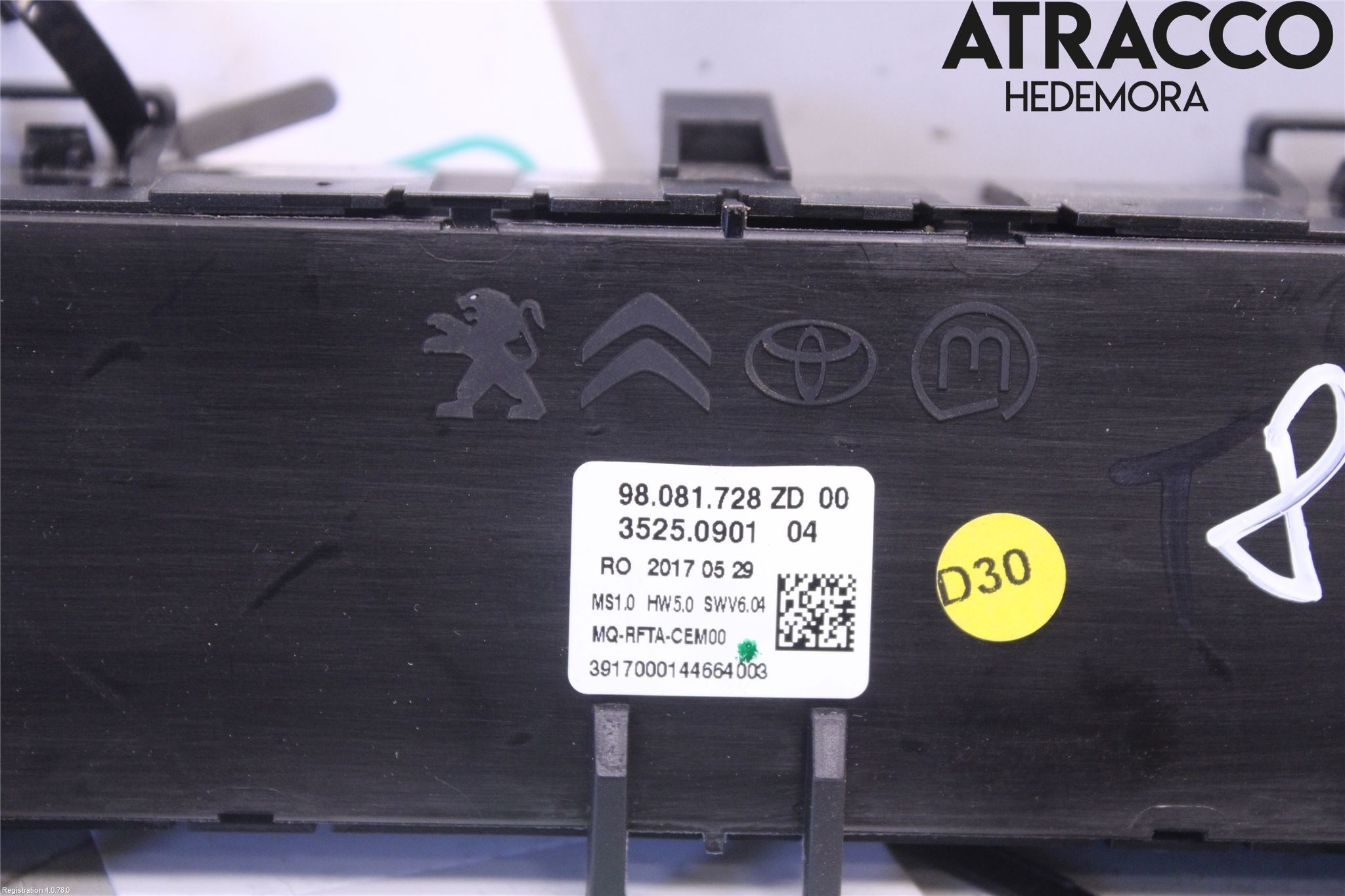 Toyota PROACE II 16- Varme Ac Betjening-Display