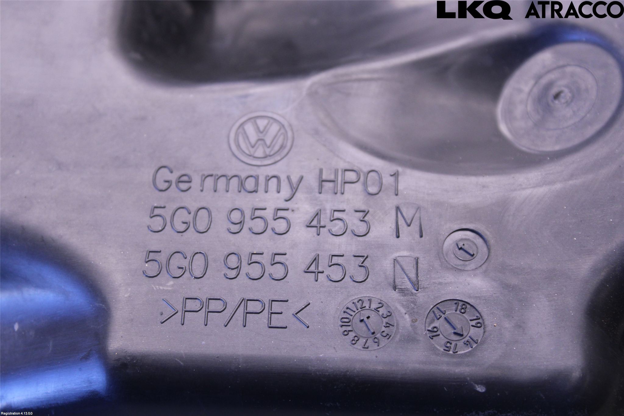 Volkswagen VW GOLF / E-GOLF VII 13-20 Spylerbeholder Frontrute-Lykte