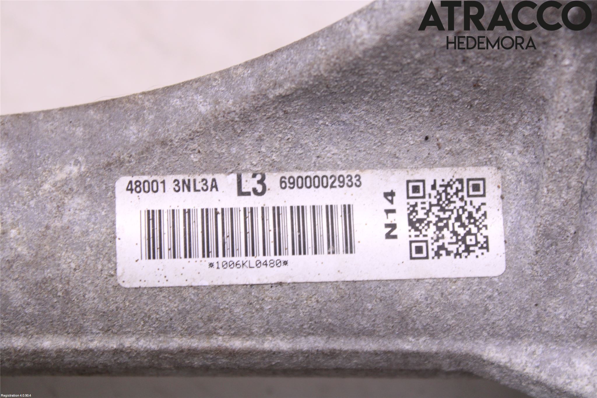 Nissan LEAF 11-17 Snekke - Tannstang