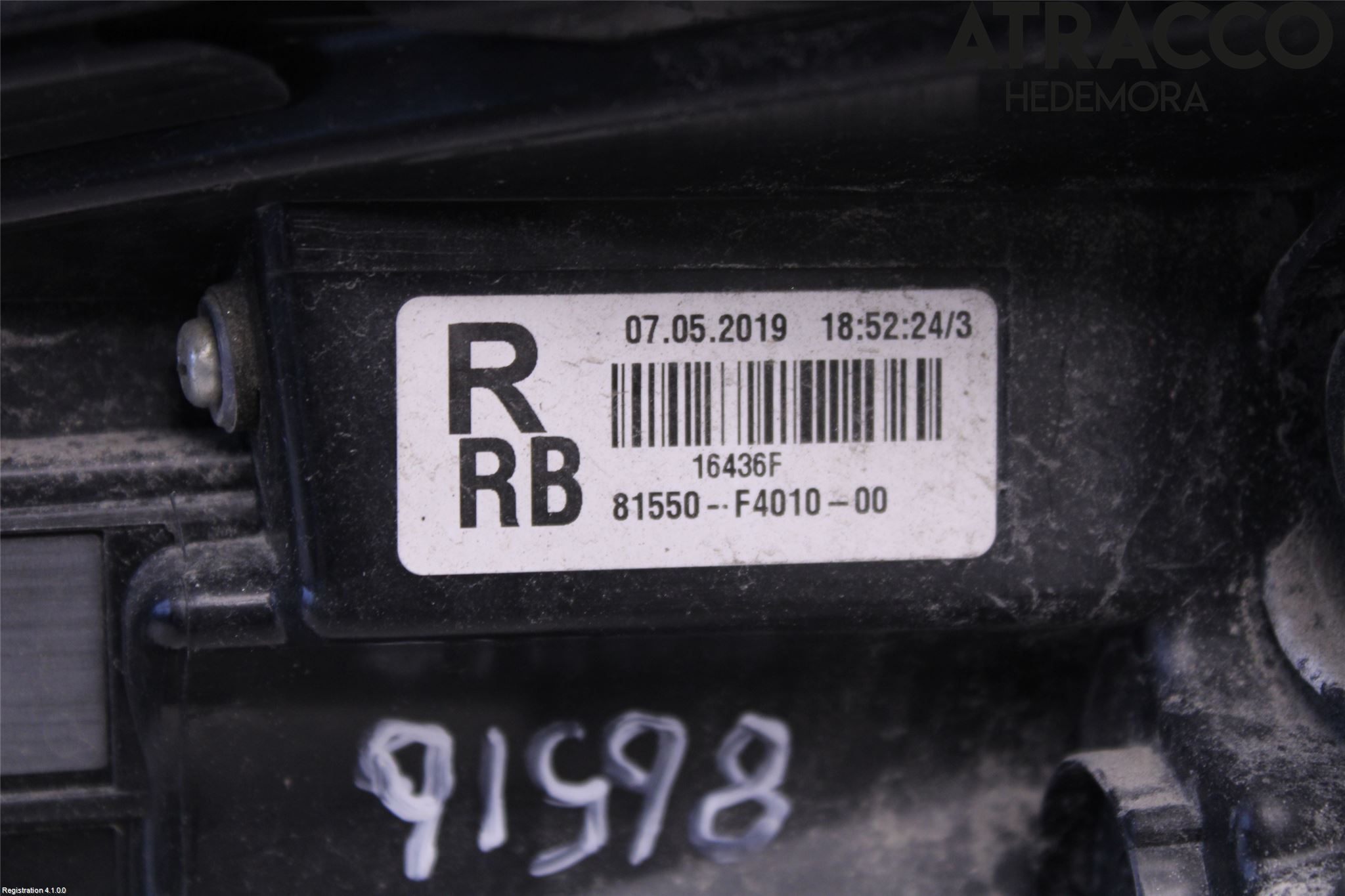 Toyota C-HR 16-23 Baklykt Høyre