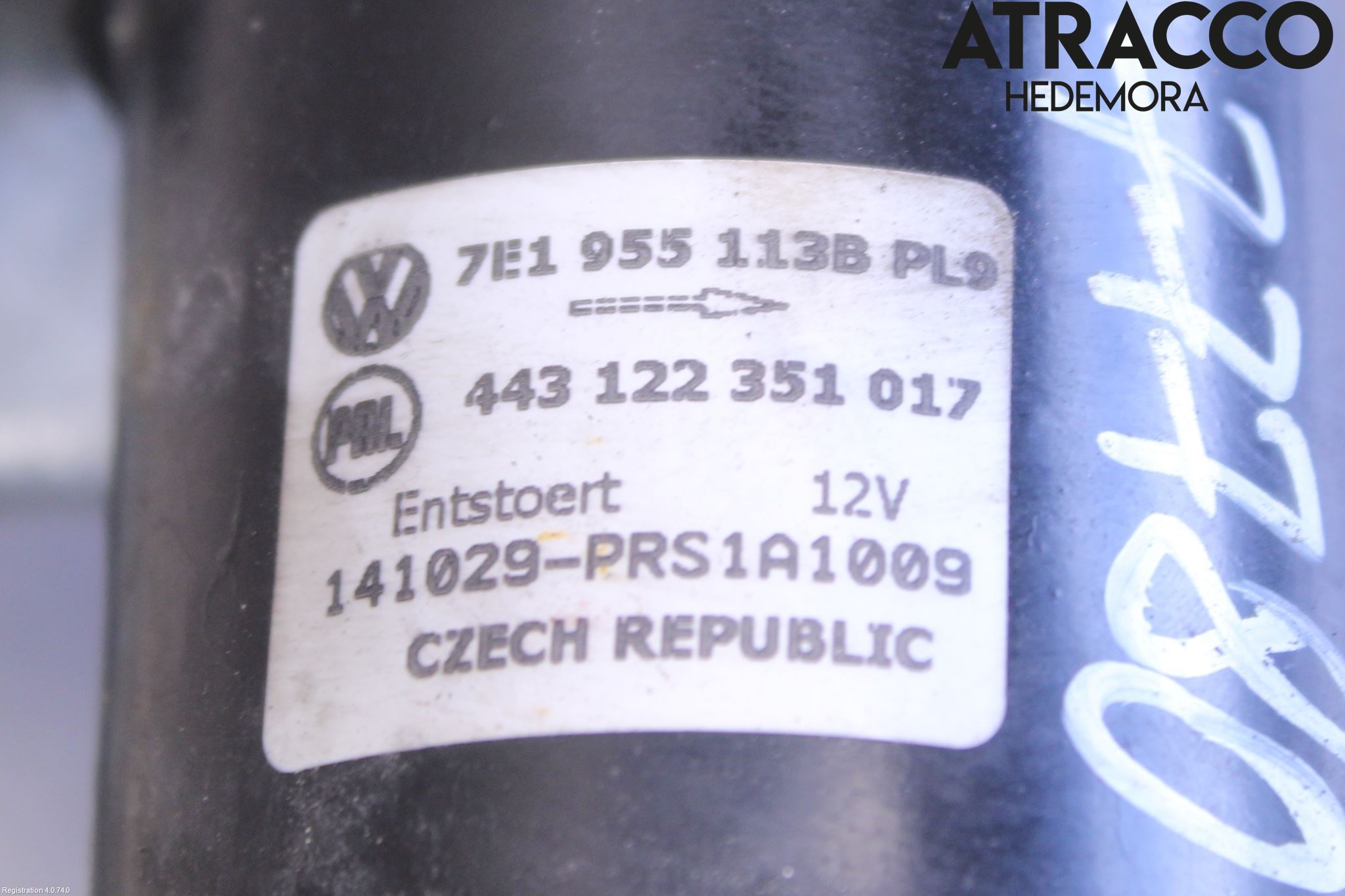Volkswagen VW TRANSP/CARAVELLE (T5) 04-15 Viskermotor Frontrute