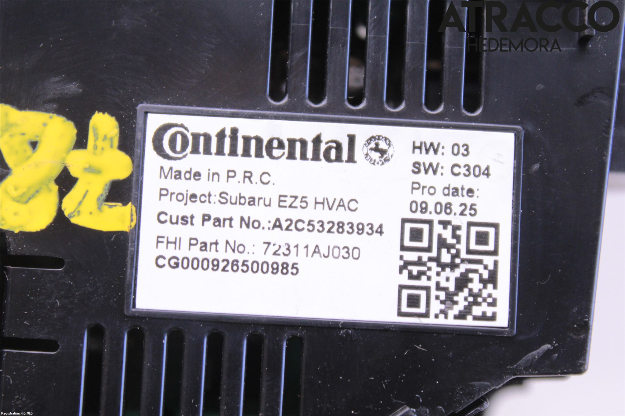 Subaru LEGACY 10-14 Varme Ac Betjening-Display