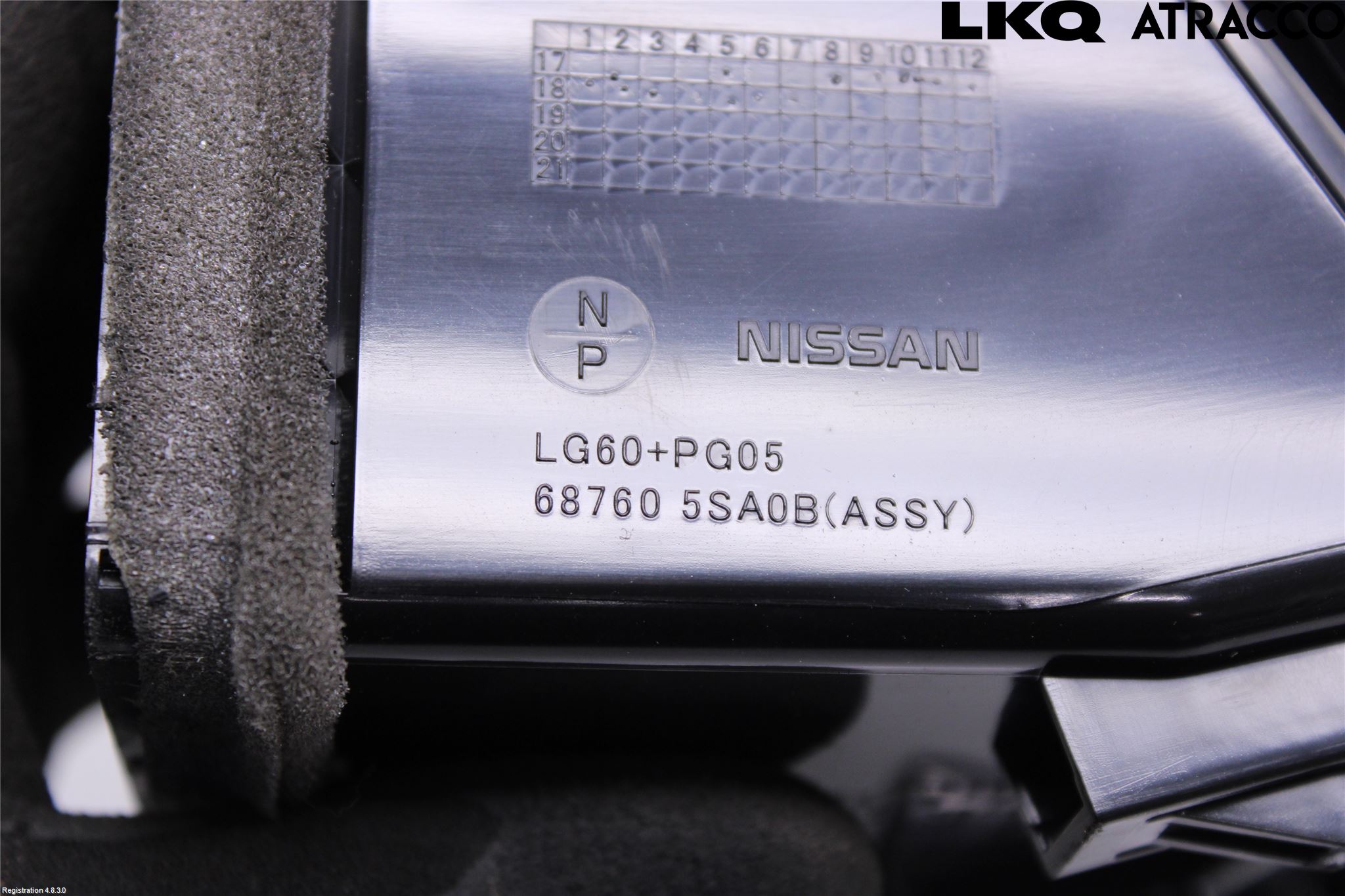 Nissan LEAF 18- Dashbord Kanal - Dyse