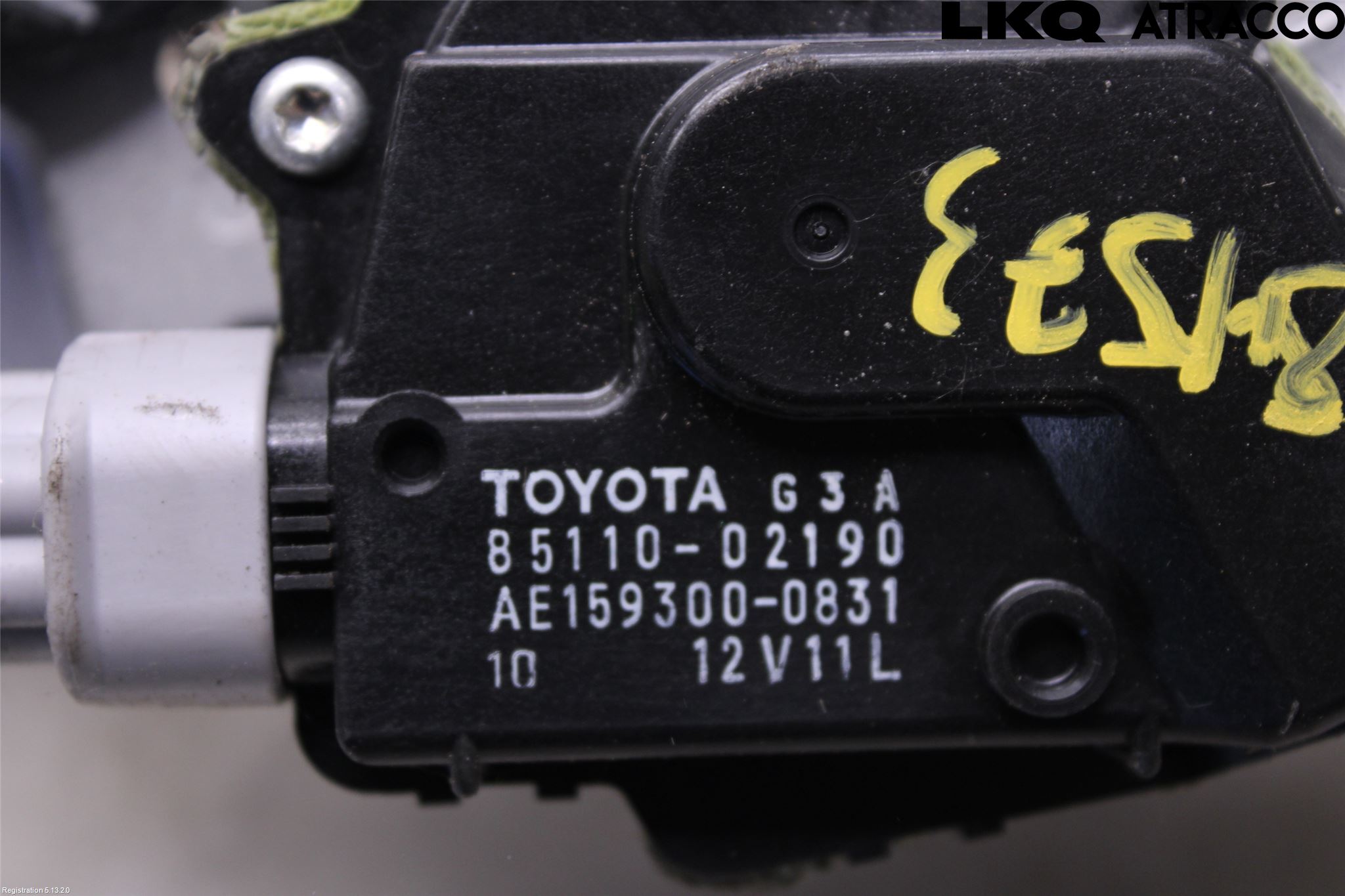Toyota AURIS 10-12 Viskeroverføring Frontrute