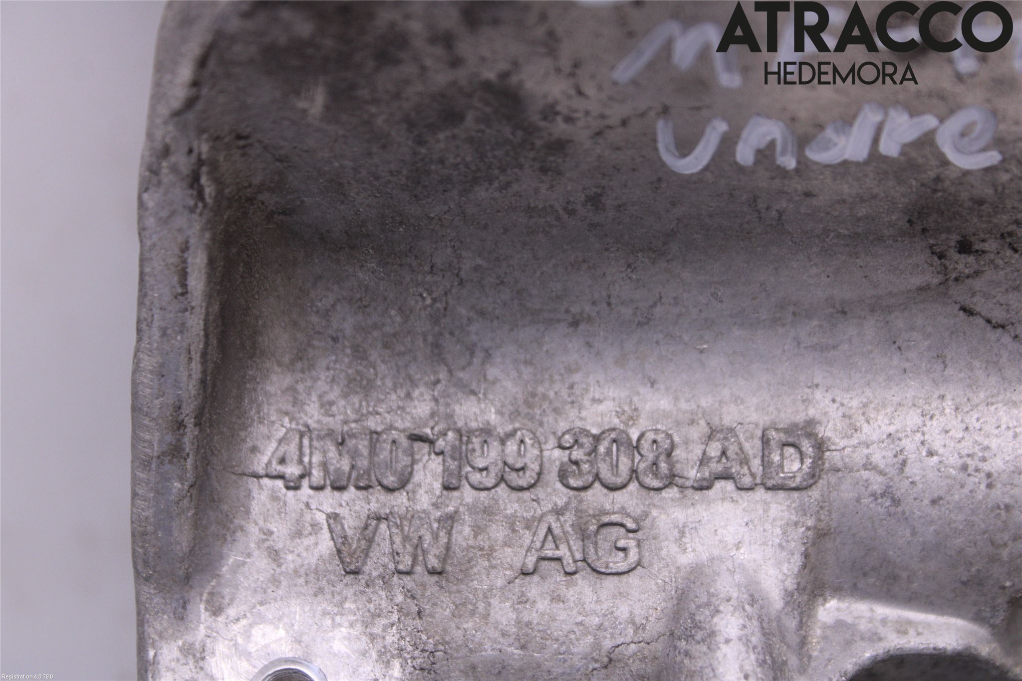 Audi A4/S4 B9 16-19 Motor Feste Stål-Alu