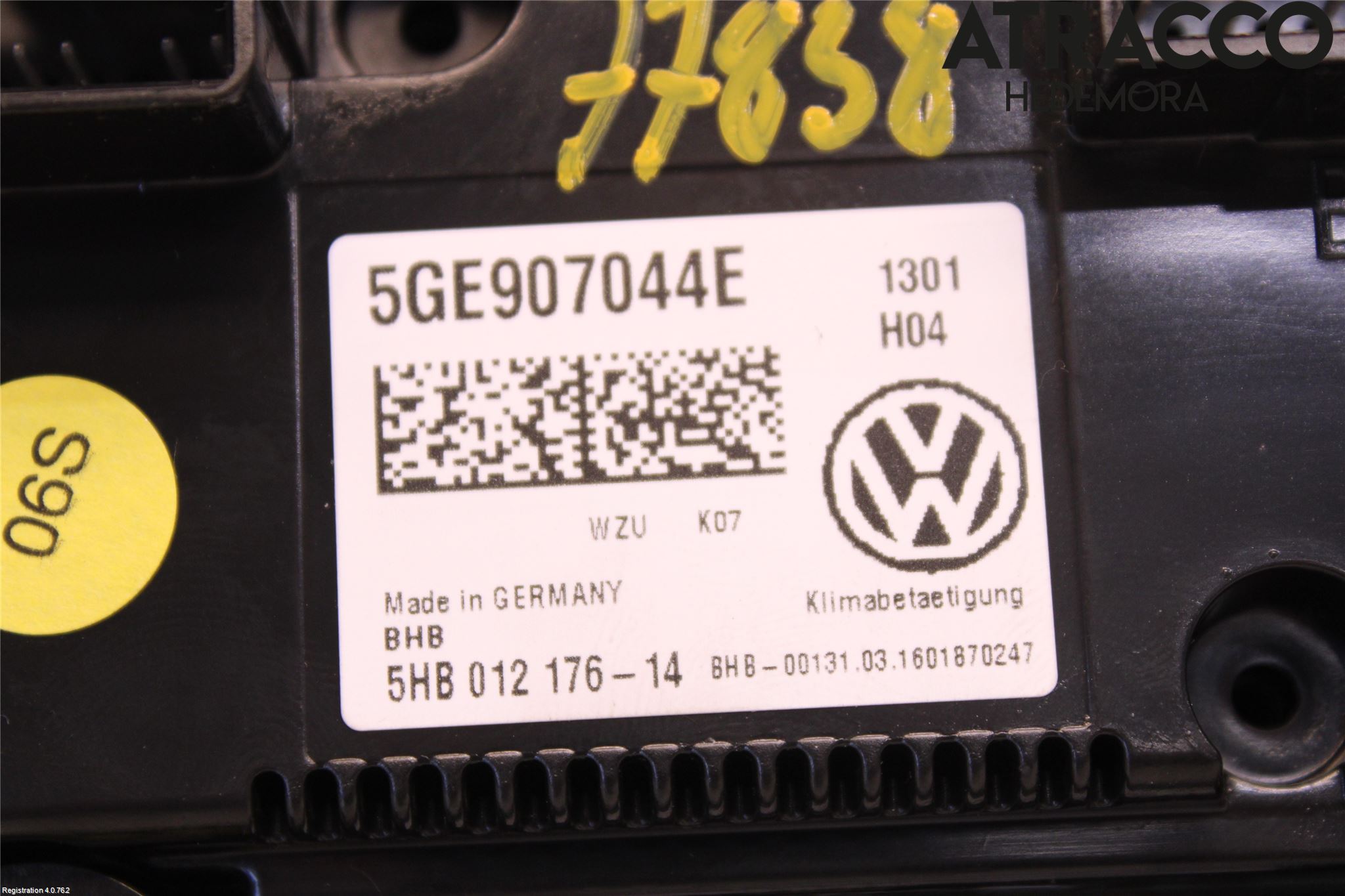 Volkswagen VW PASSAT 15-19 Varme Ac Betjening-Display